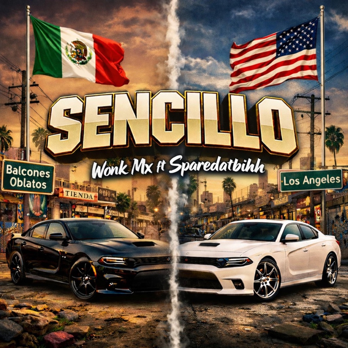 Sencillo (feat. Sparedatbihhh) - Single by Wonk Mx album cover