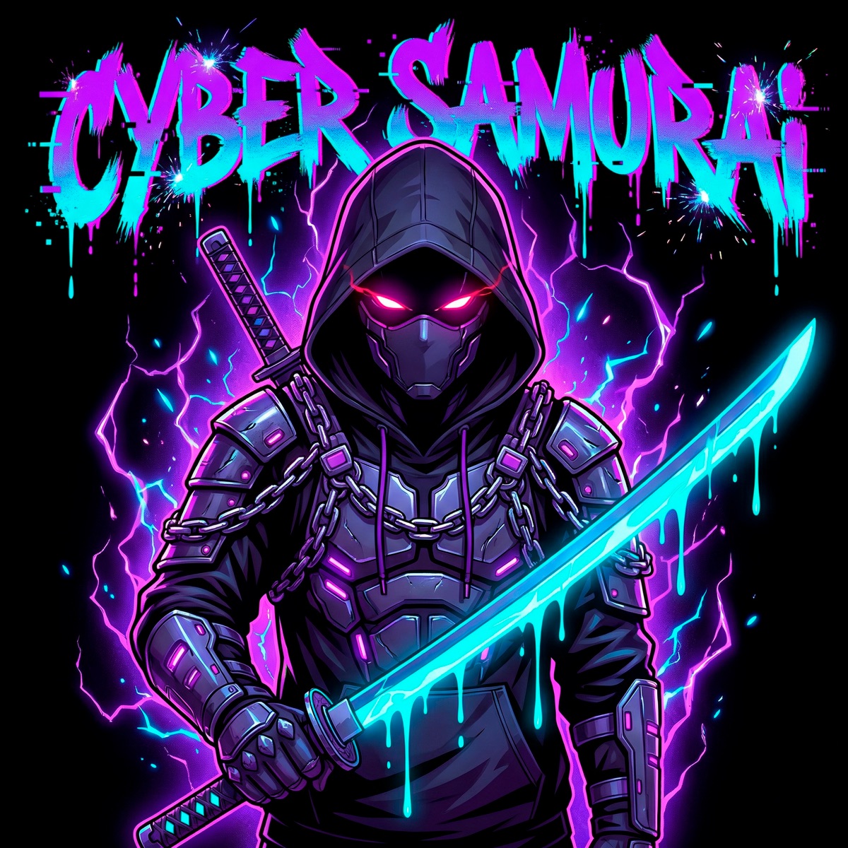 Cyber Samurai - Single by NINJV & Darkk Matter album cover