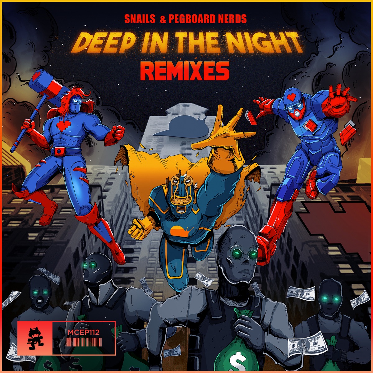Deep in the Night (The Remixes) - Single by SNAILS album cover