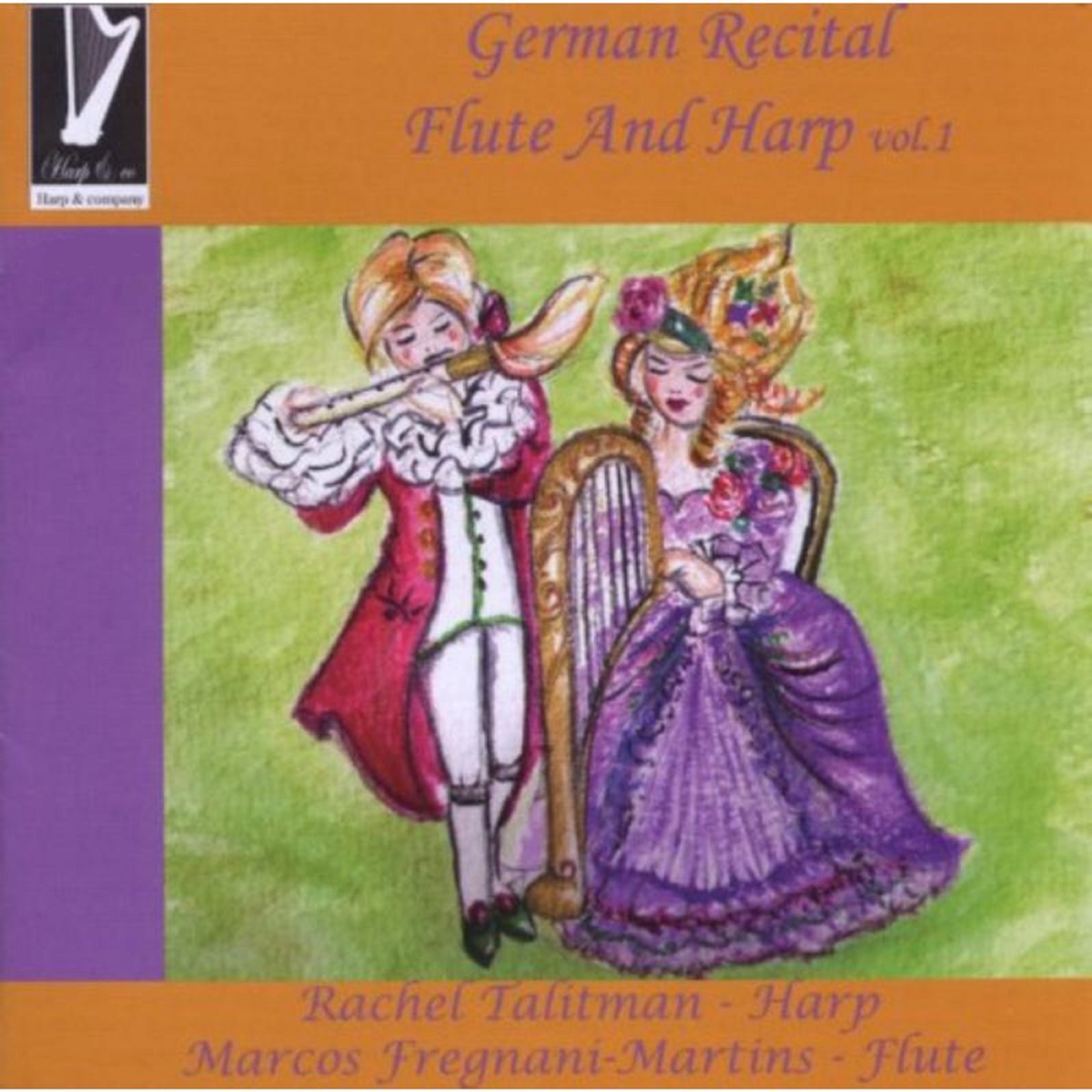 German Recital for Flute and Harp, Vol. 1 by Rachel Talitman & Marcos Fregnani-Martins album cover