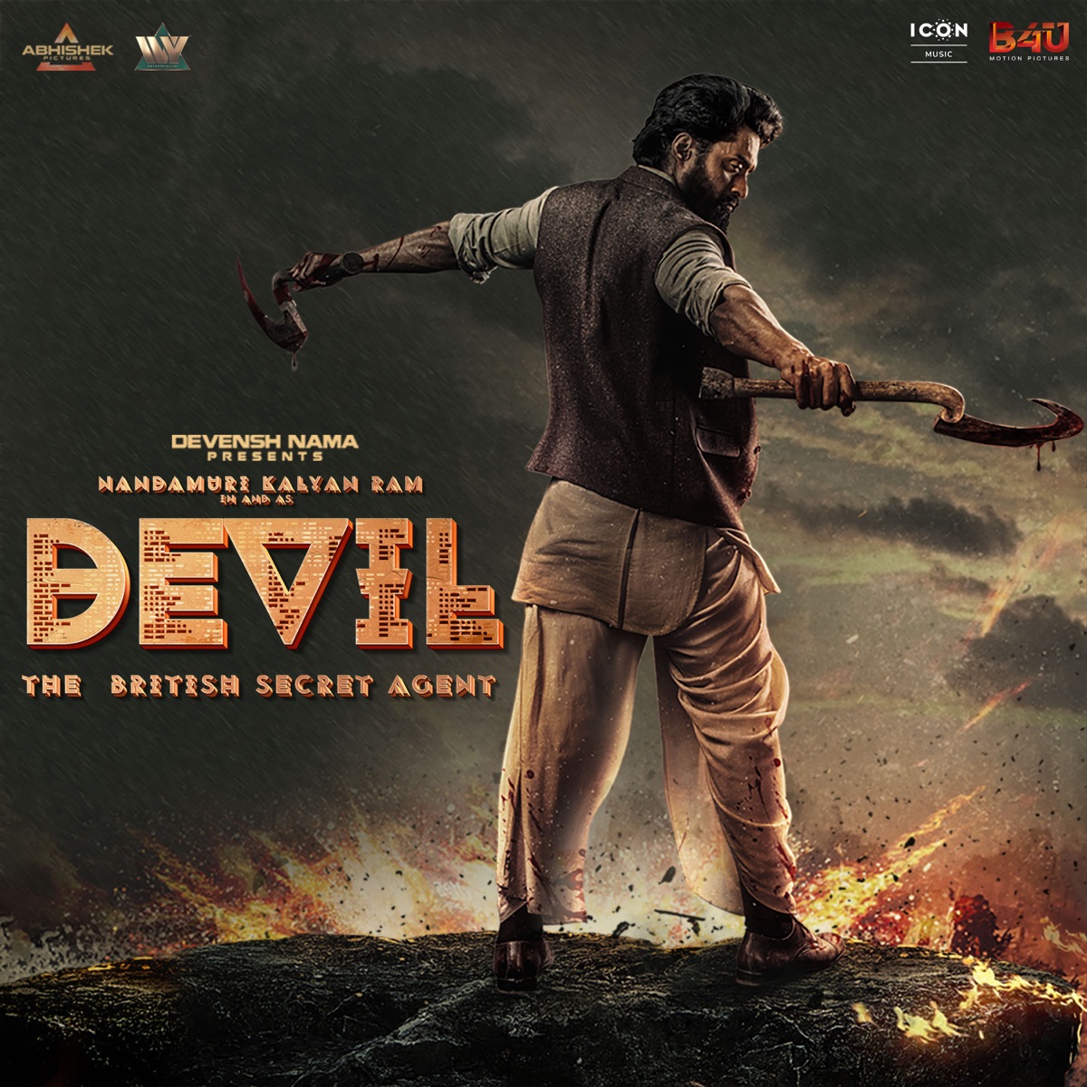 Devil - The British Secret Agent (Original Motion Picture Soundtrack) by Sameera Bharadwaj, Satya. R. V, Sri Harsha Emani & Harshavardhan Rameshwar album cover