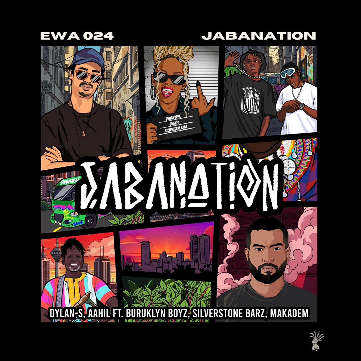 Jabanation (feat. BURUKLYN BOYZ, Makadem & Silverstone Barz) - Single by Dylan-S & Aahil album cover