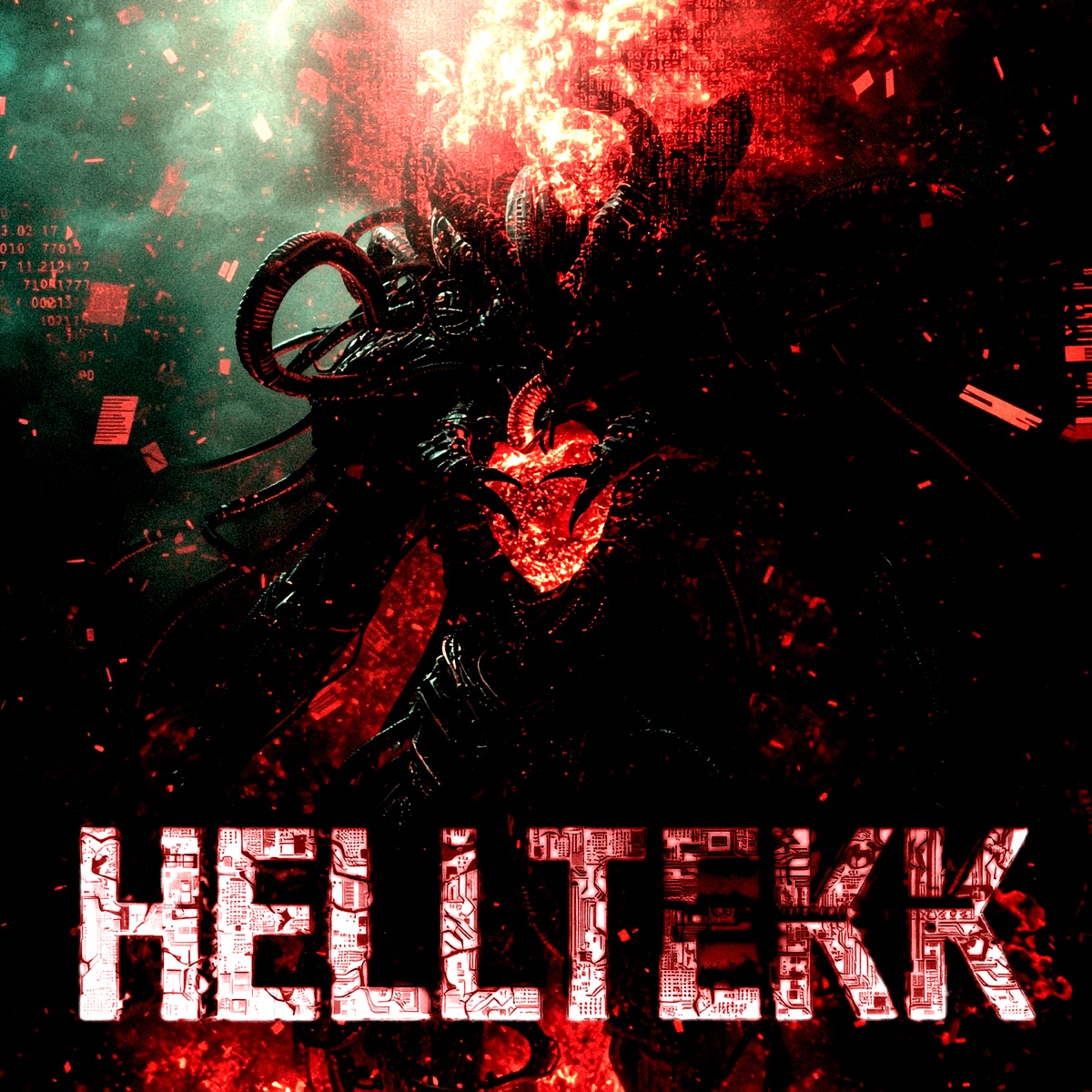 HELLTEKK - EP by Bvrnovt album cover