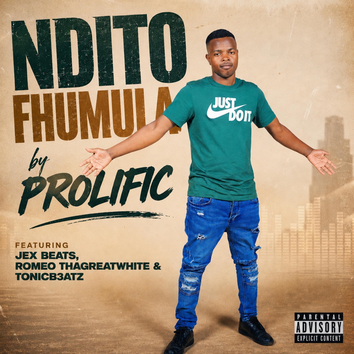 Ndito Fhumula (feat. Romeo ThaGreatwhite, Jex Beats & TonicB3atz) - Single by Prolific RSA album cover