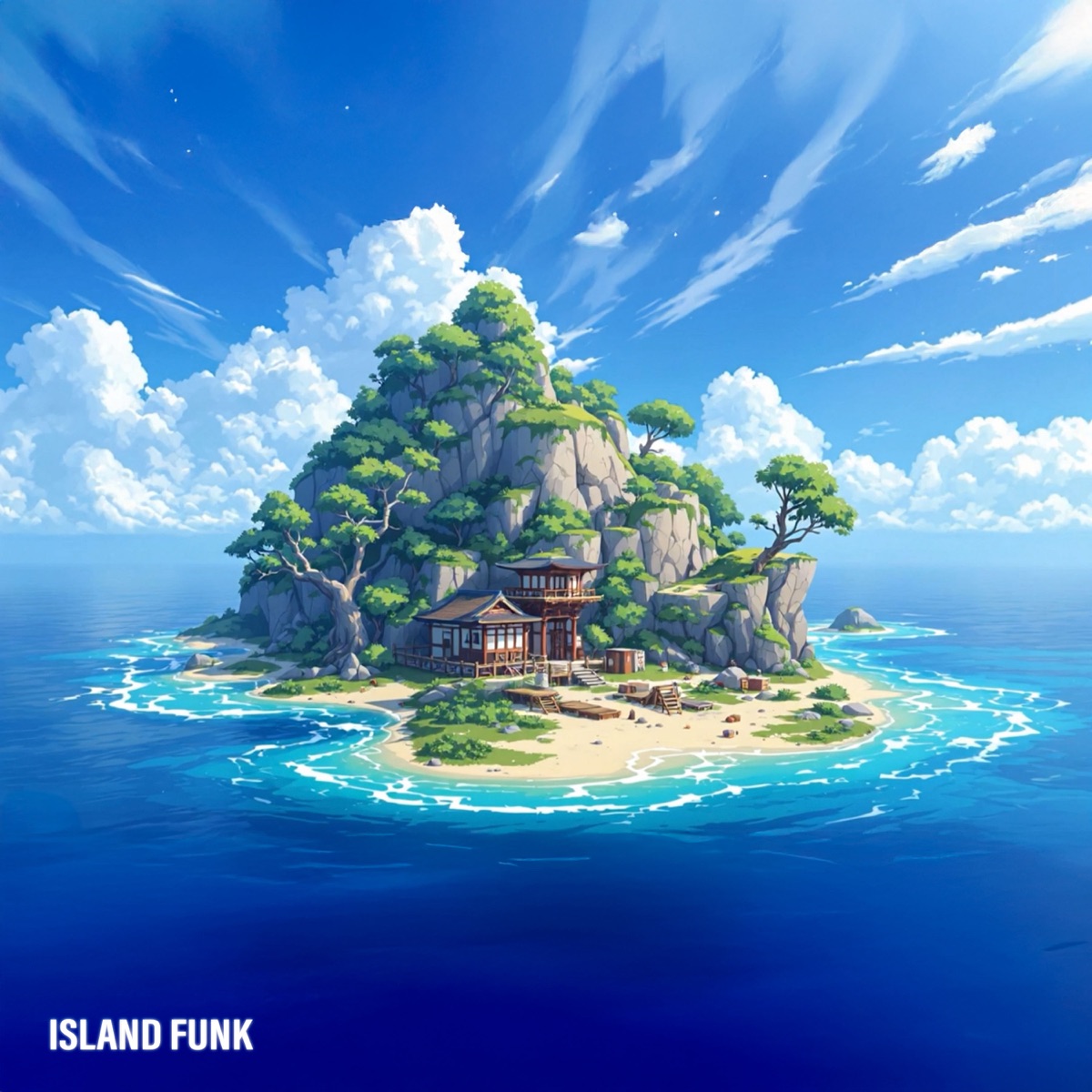 Island Funk (feat. Slim Samurai, Hashtro, JFXNKA, Kdius? & Always High Music) - Single by Island Dojo, Pache, El Rooome & St.Sharks album cover