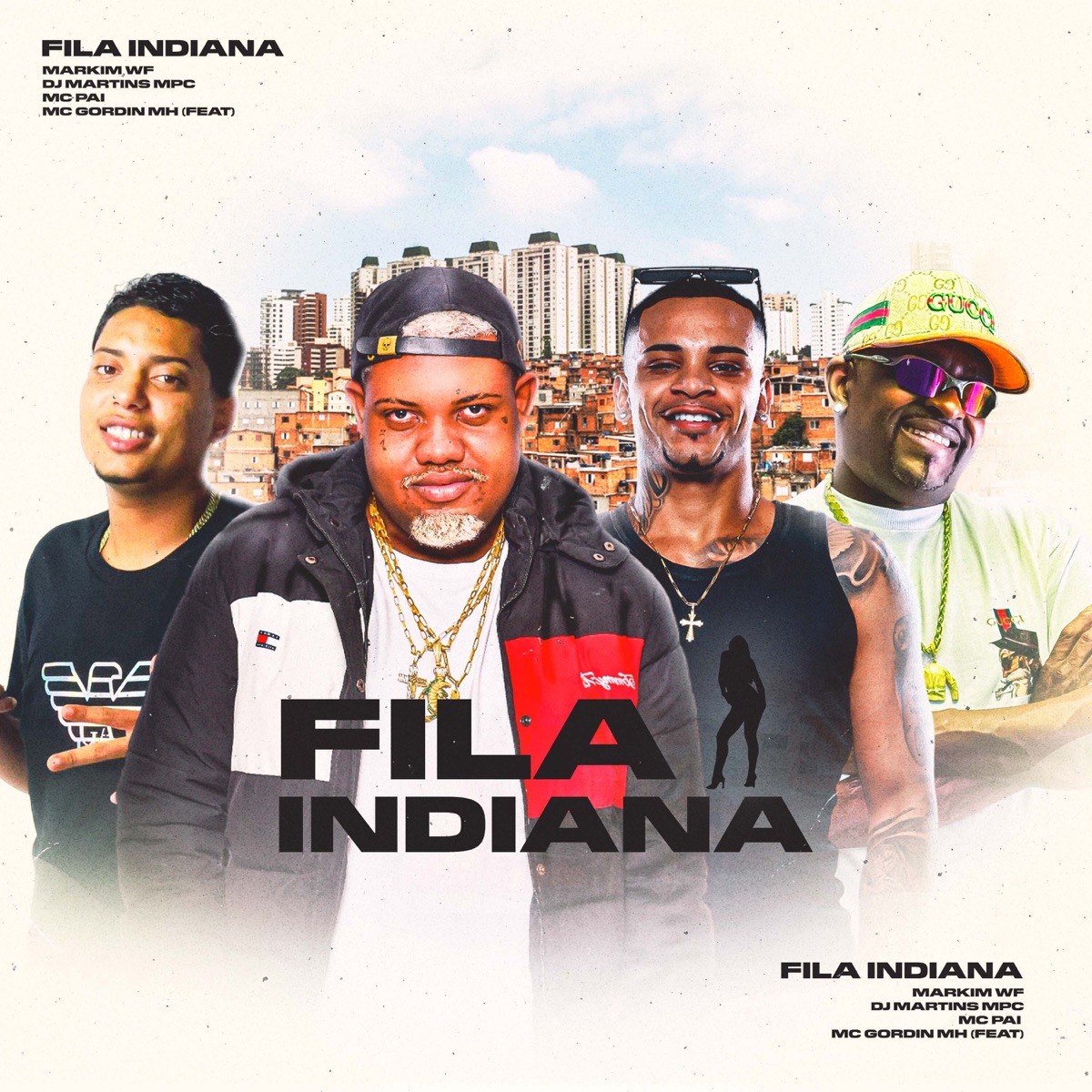 Fila Indiana (feat. MC GORDIN MH) - Single by Mc Pai, Markim WF & DJ MARTINS MPC album cover