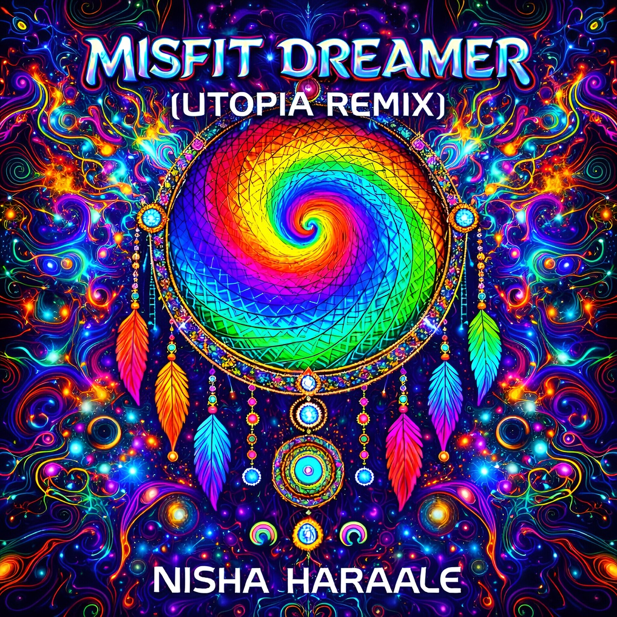 Misfit Dreamer (Utopia Remix) - Single by Nisha Haraale album cover