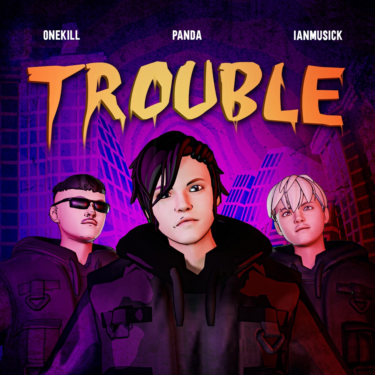 Trouble - Single by DJ Panda, IanMusick & ONEKILL album cover