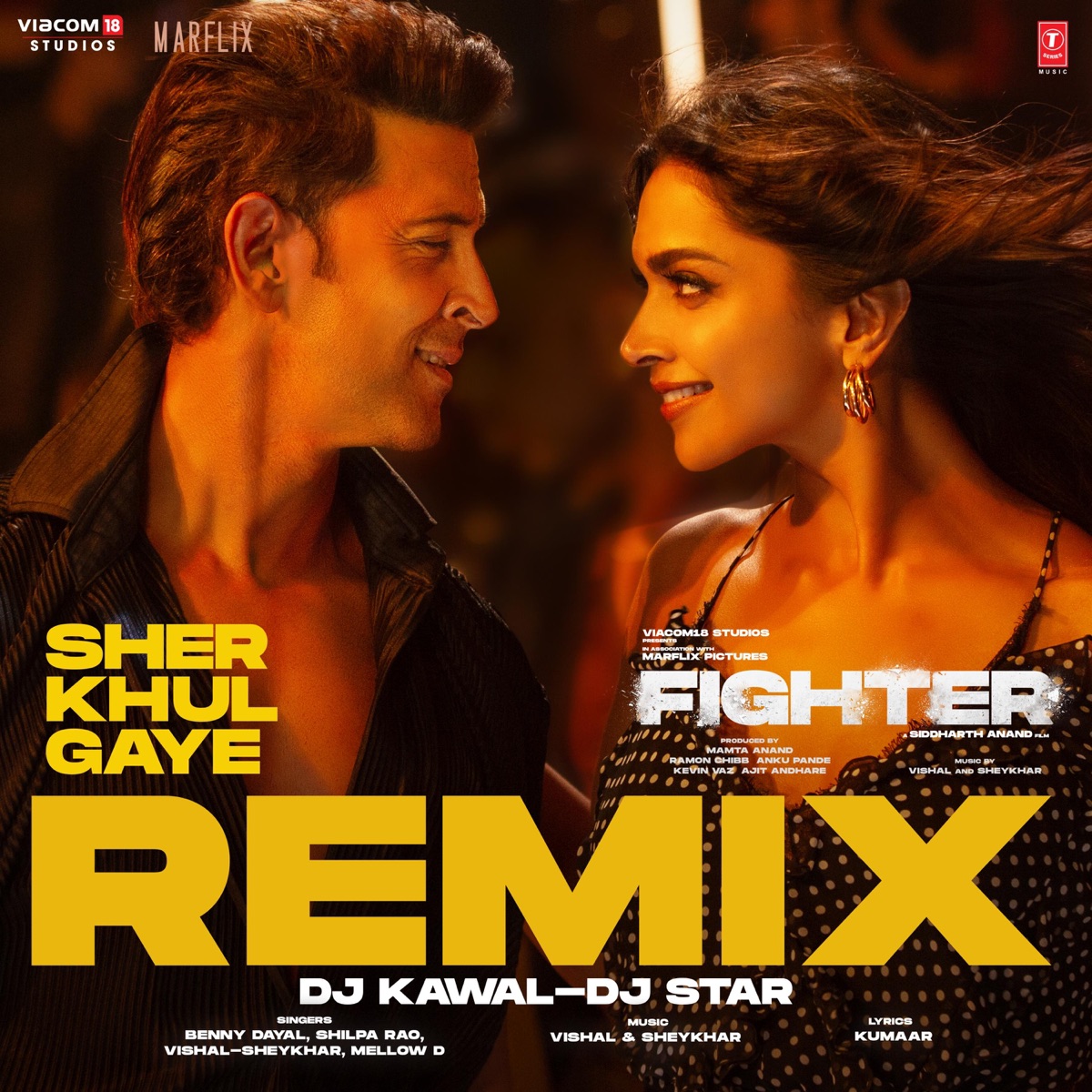 Sher Khul Gaye Remix - Single by Benny Dayal, Shilpa Rao, Vishal-Sheykhar & Mellow D album cover