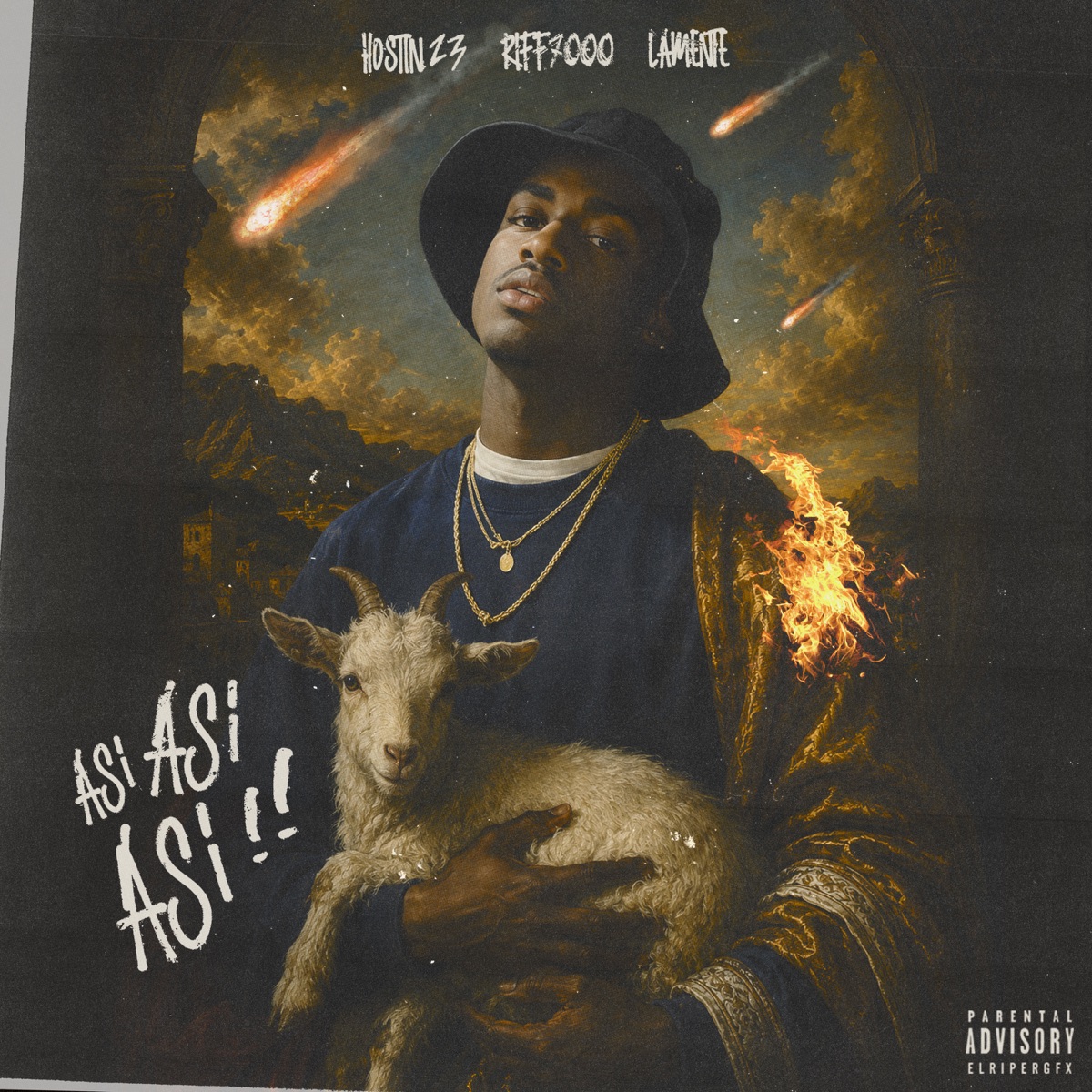 Así Así Así - Single by Hostin 23, LAMENTE & Riff7000 album cover