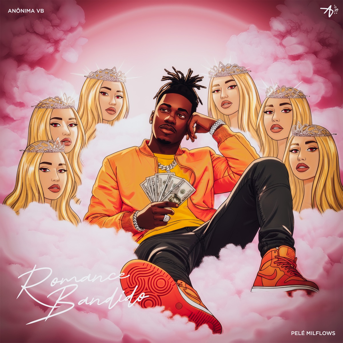 Romance Bandido - Single by ANONIMA VB, Pelé MilFlows & Frost album cover