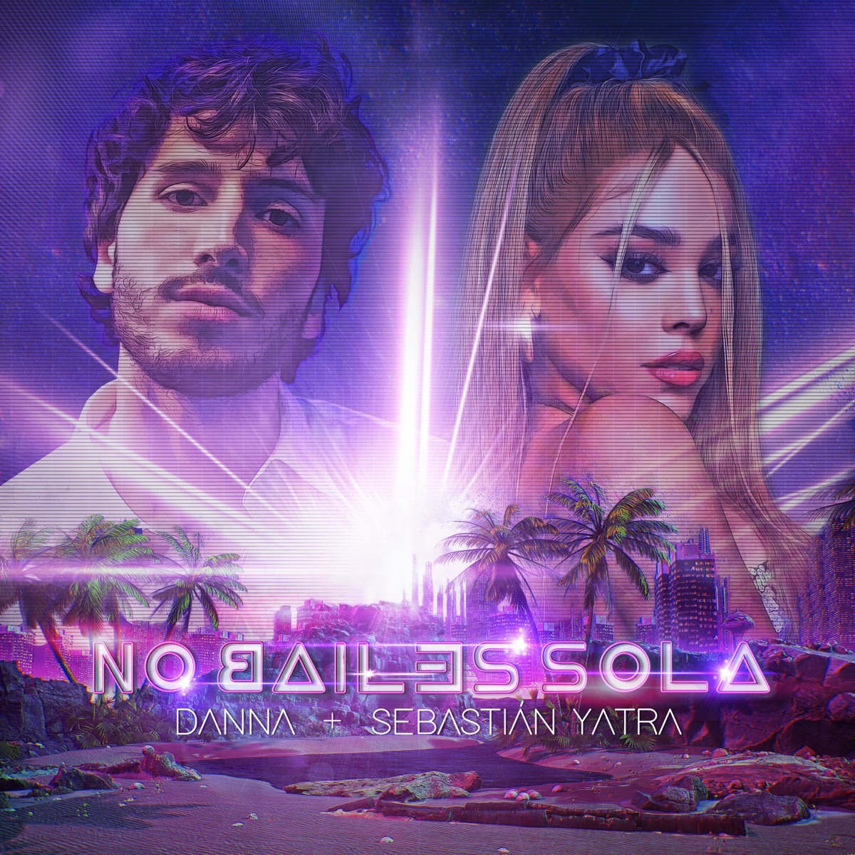 No Bailes Sola - Single by DANNA & Sebastián Yatra album cover