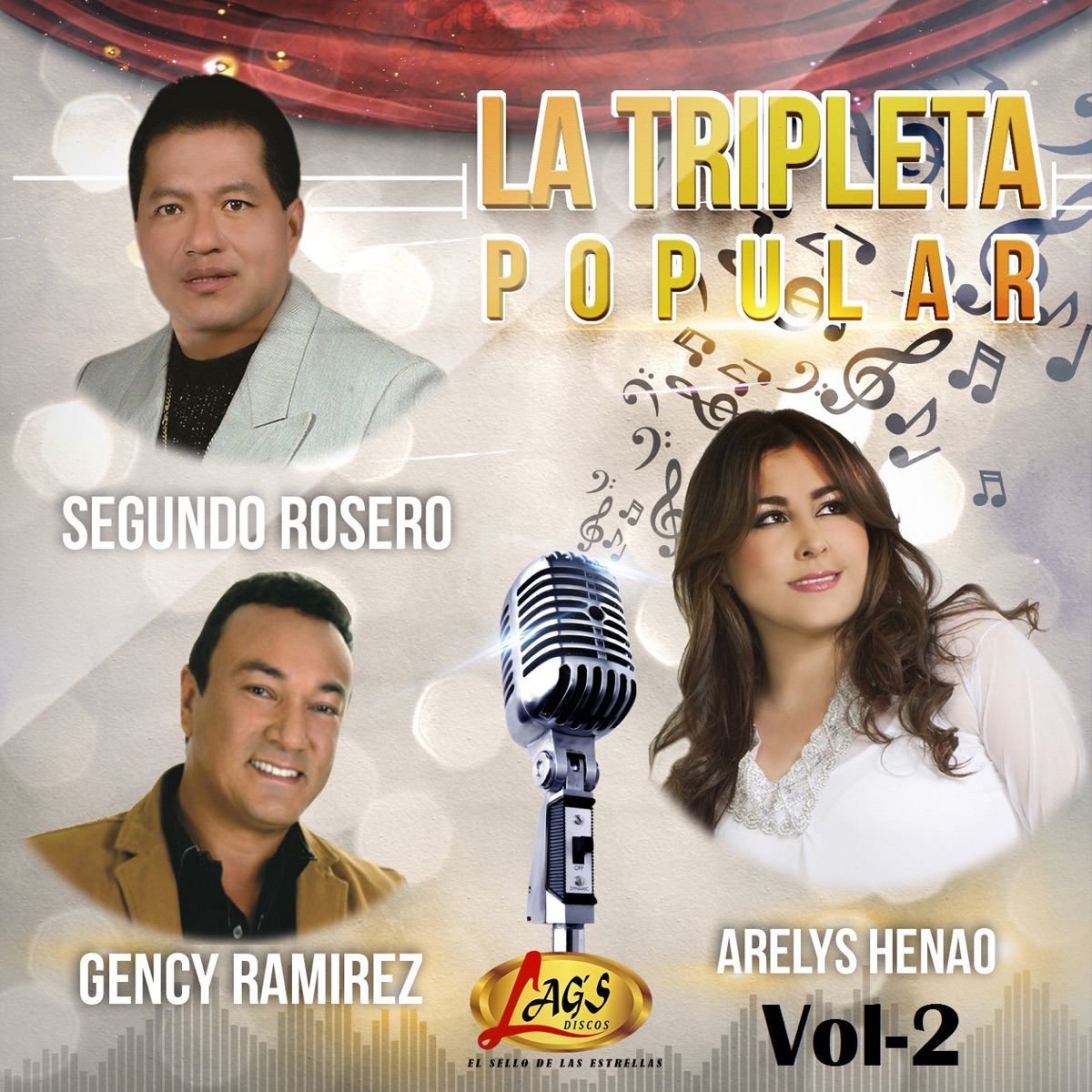 La Tripleta Popular, Vol. 2 by Segundo Rosero, Arelys Henao & Gency Ramírez album cover