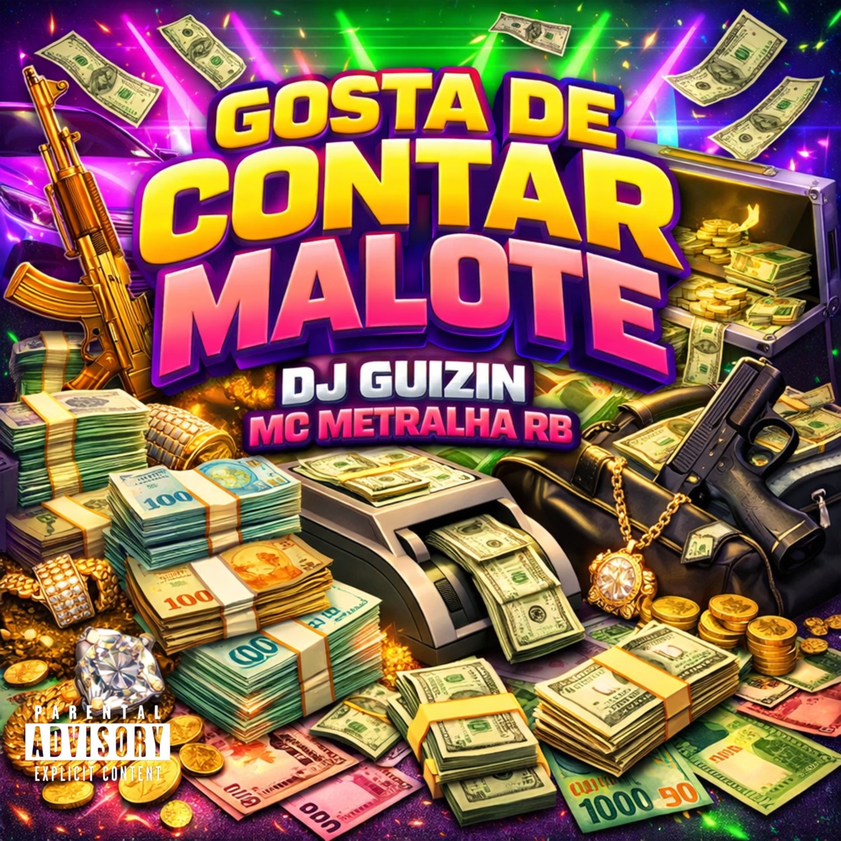 GOSTA DE CONTAR MALOTE - Single by DJ Guizin & MC METRALHA RB album cover