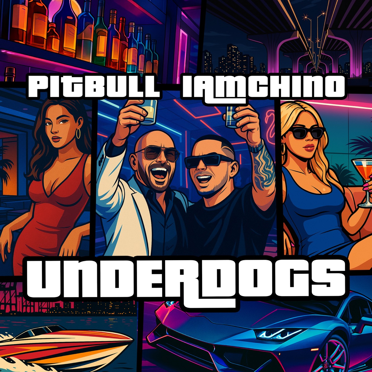 UNDERDOGS by IAmChino & Pitbull album cover