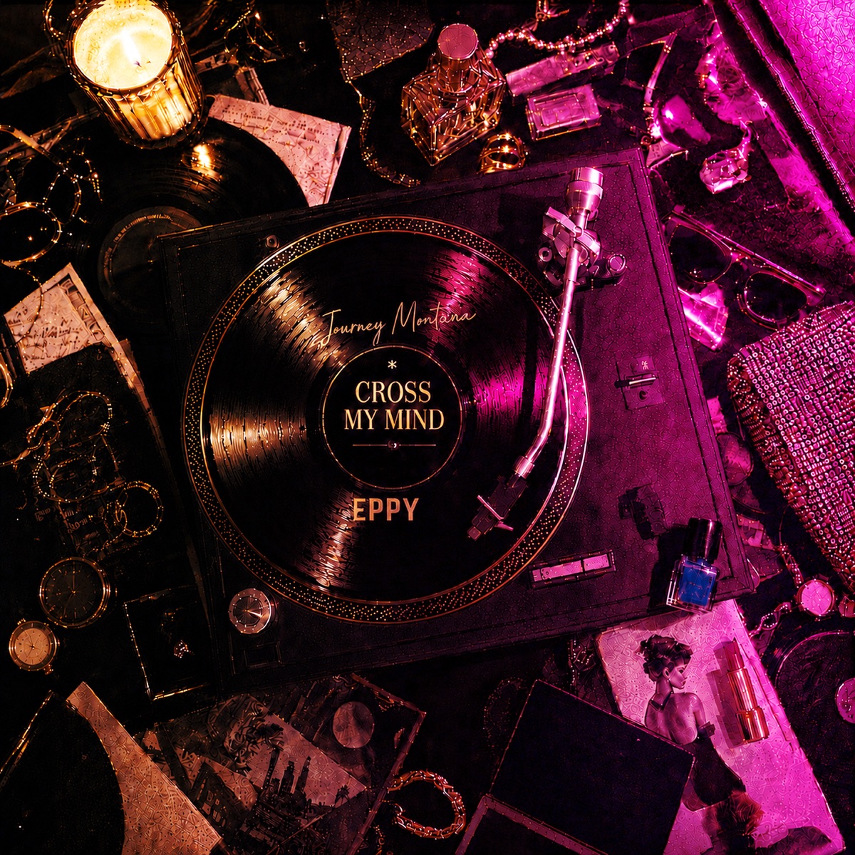 Cross My Mind - Single by Eppy & Journey Montana album cover