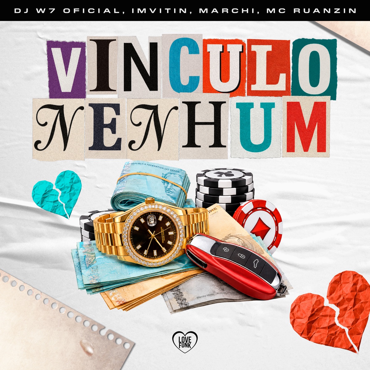 Vínculo Nenhum (feat. imcvitin) - Single by Marchi & MC Ruanzin album cover