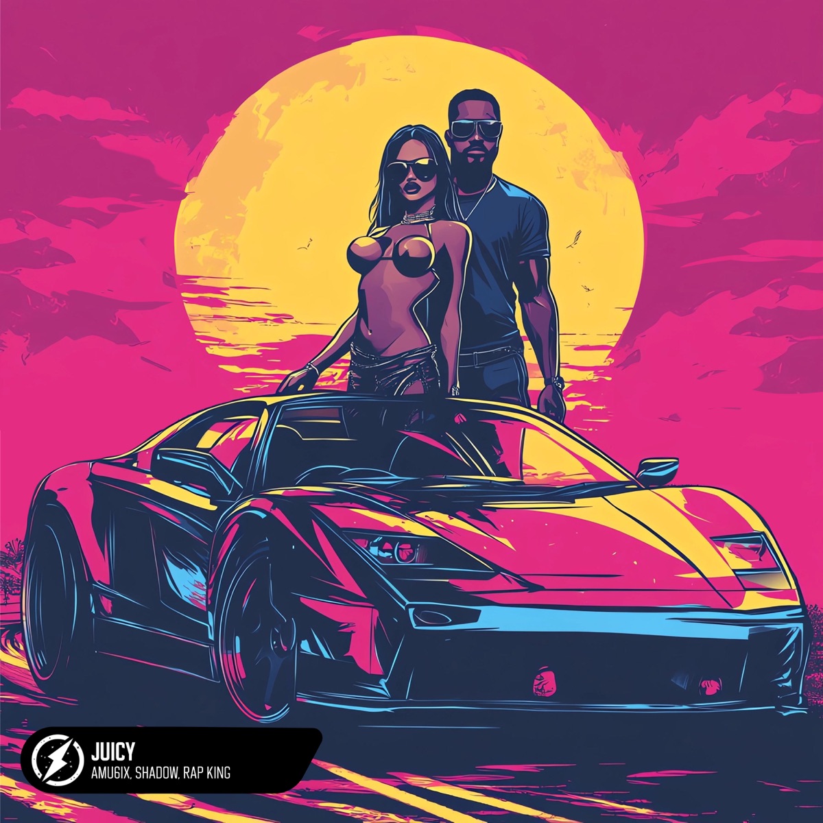 Juicy - Single by AMU6iX, Shadow & Rap King album cover