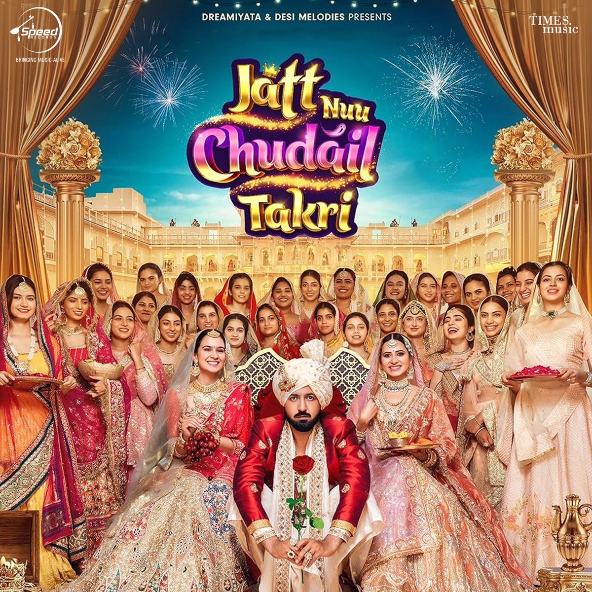 Jatt Nuu Chudail Takri (Original Motion Picture Soundtrack) - EP by Avvy Sra, Harmanjeet, Hunny Bunny, Happy Raikoti, Sagar & Jaani album cover