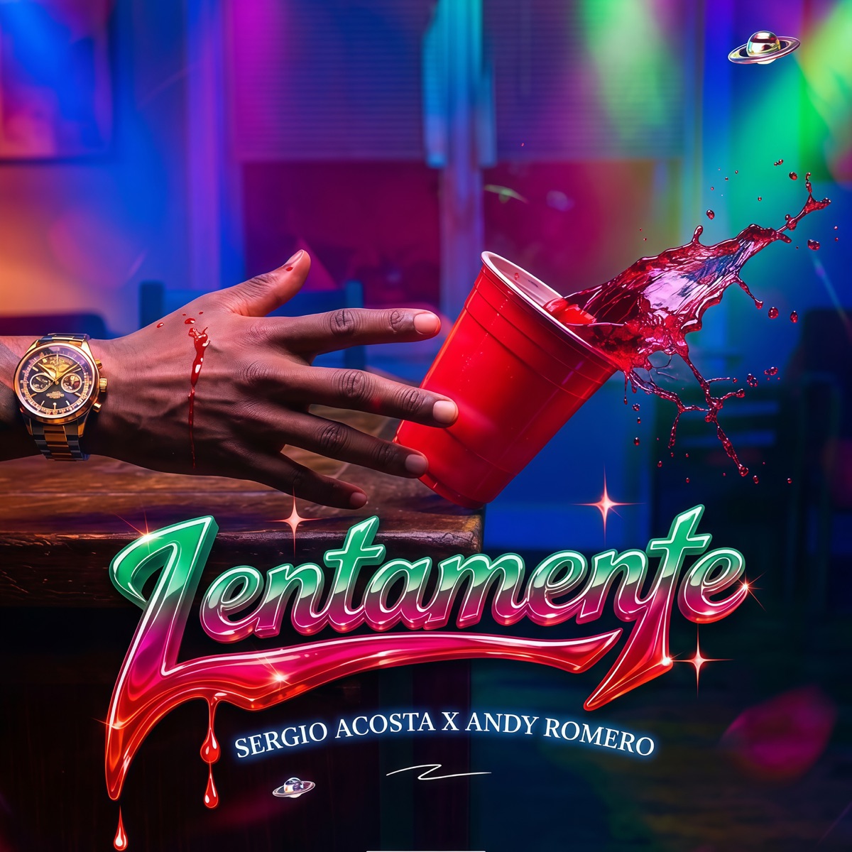 LENTAMENTE - Single by Sergio Acosta & Andy Romero album cover