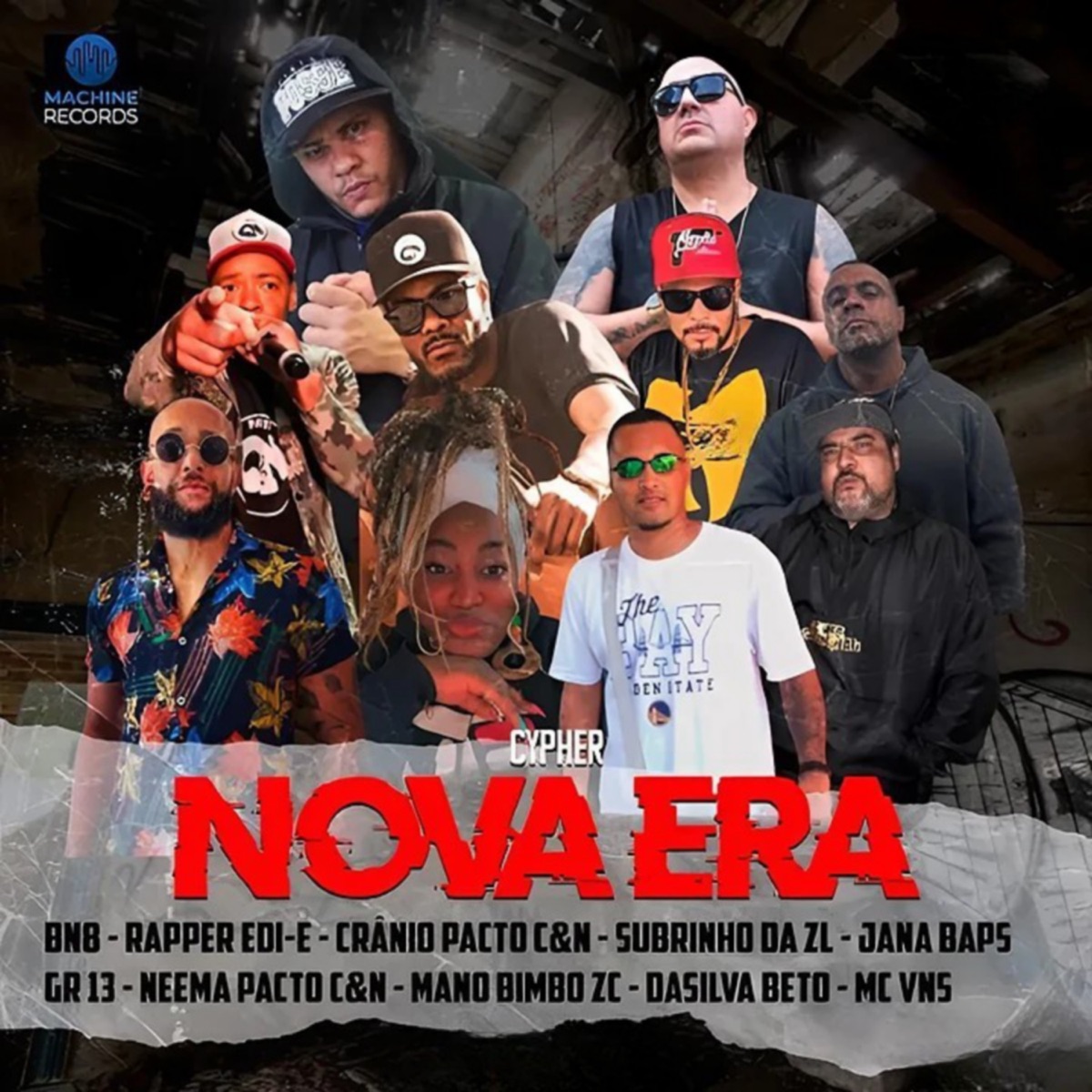 Cypher Nova Era (feat. Subrinho da ZL & Jana Baps & Rapper GR13 & Bn8 & Rapper Edi-e & Pacto C&N & Mano Bimbo & DaSilva Beto) [Remix] - Single by mc vns album cover