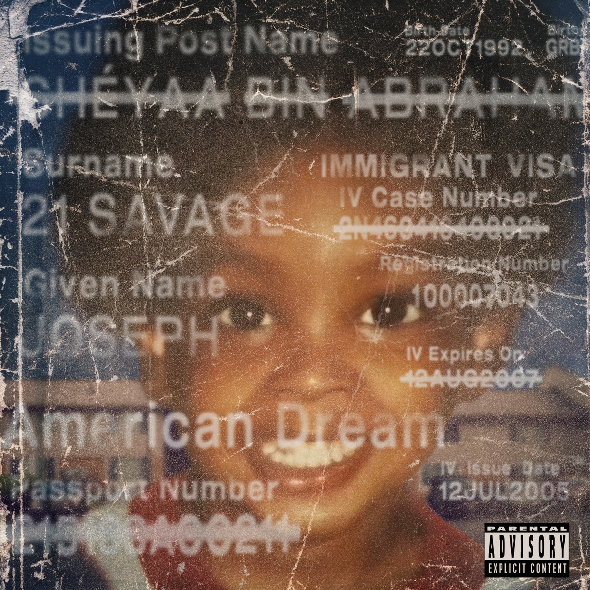 american dream by 21 Savage album cover