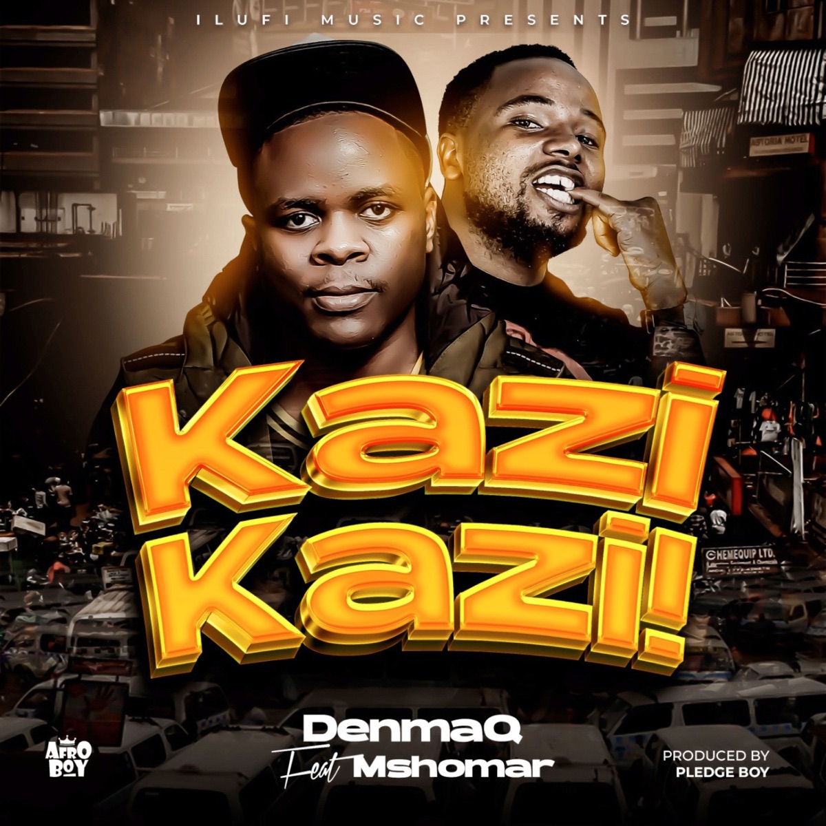 Kazi Kazi (feat. Mshomari) - Single by DenmaQ album cover