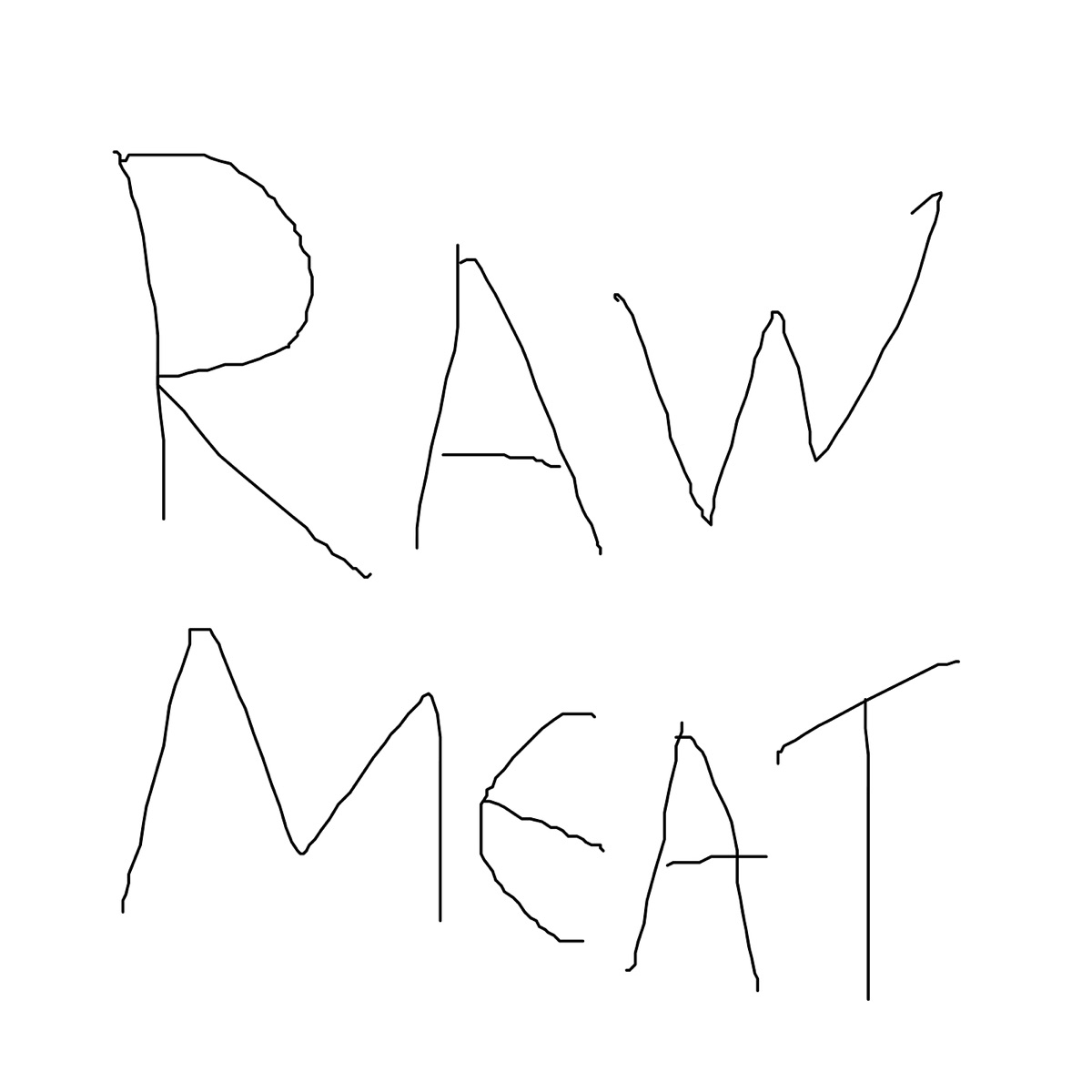 Raw Meat - Single by Hiqie album cover
