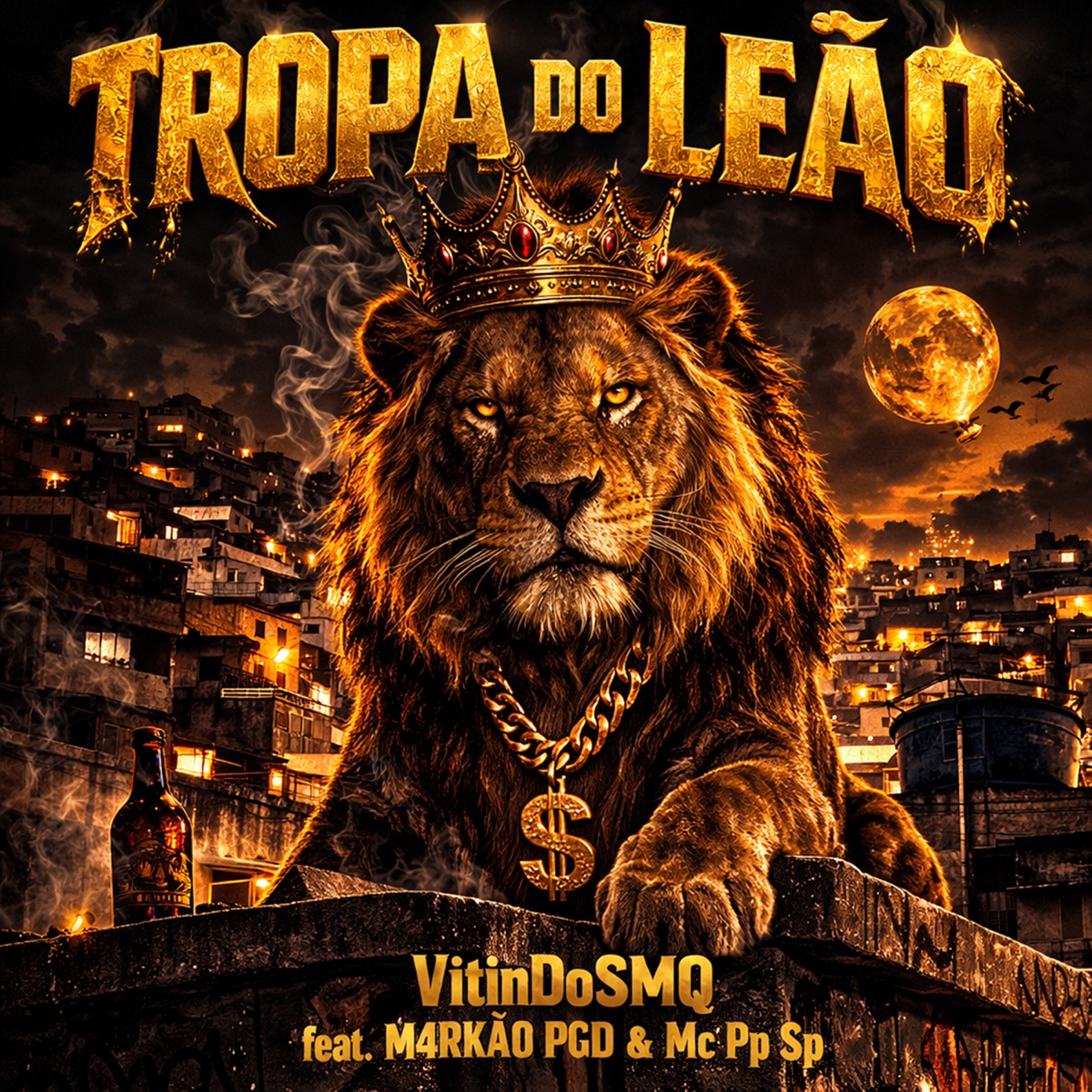 Tropa do Leão (feat. M4RKÃ0 PGD & MC PP SP) - Single by VitinDoSMQ album cover