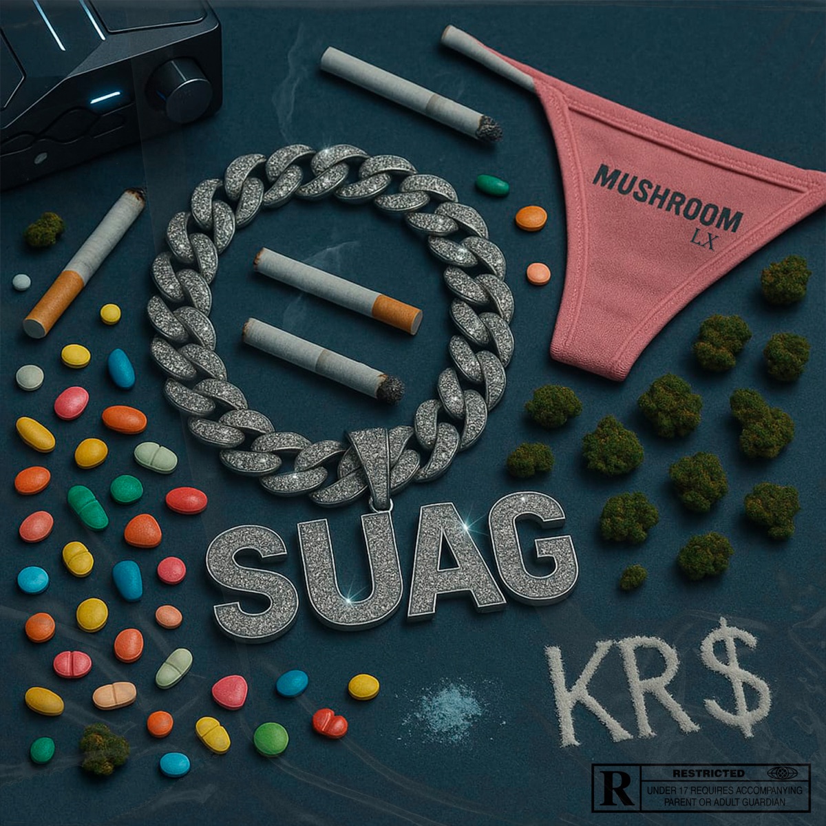 Suag - Single by Mushroom LX & Kr$ album cover
