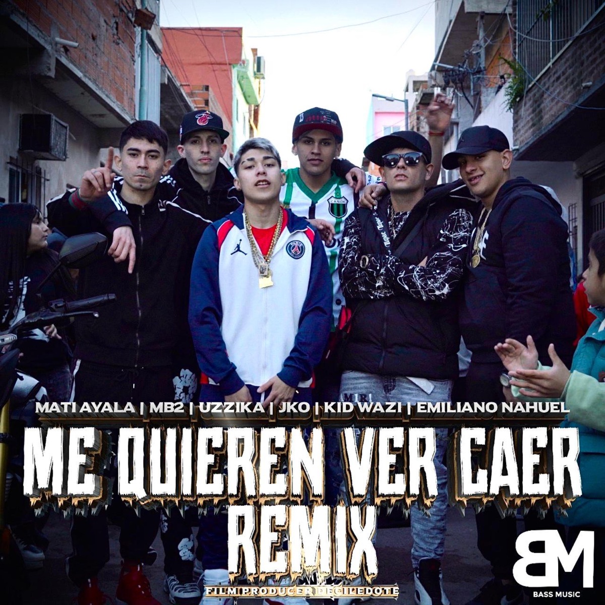 ME QUIEREN VER CAER REMIXX (feat. MB2, Kid Wazi, Jko, Emiliano Nahuel & Uzzika) - Single by Mati Ayala album cover