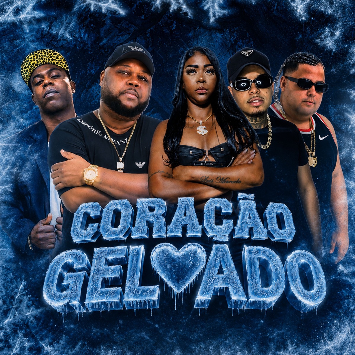 CORAÇÃO GELADO (feat. DJ VN DA PENHA) - Single by Mc Tite, Mc Luma, MC Nego Bam & Dj Geleia da Penha album cover