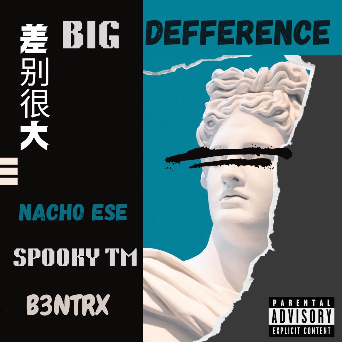 Big Difference - EP by Nacho Ese, B3ntrx & Spooky tm album cover