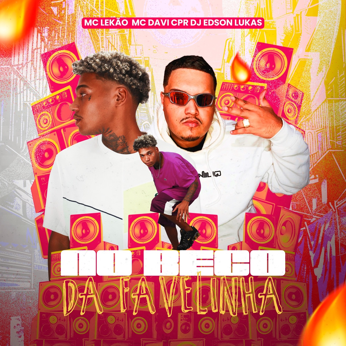 NO BECO DA FAVELINHA - Single by Dj Edson Lukas, Mc Davi Cpr & Mc Lekão album cover