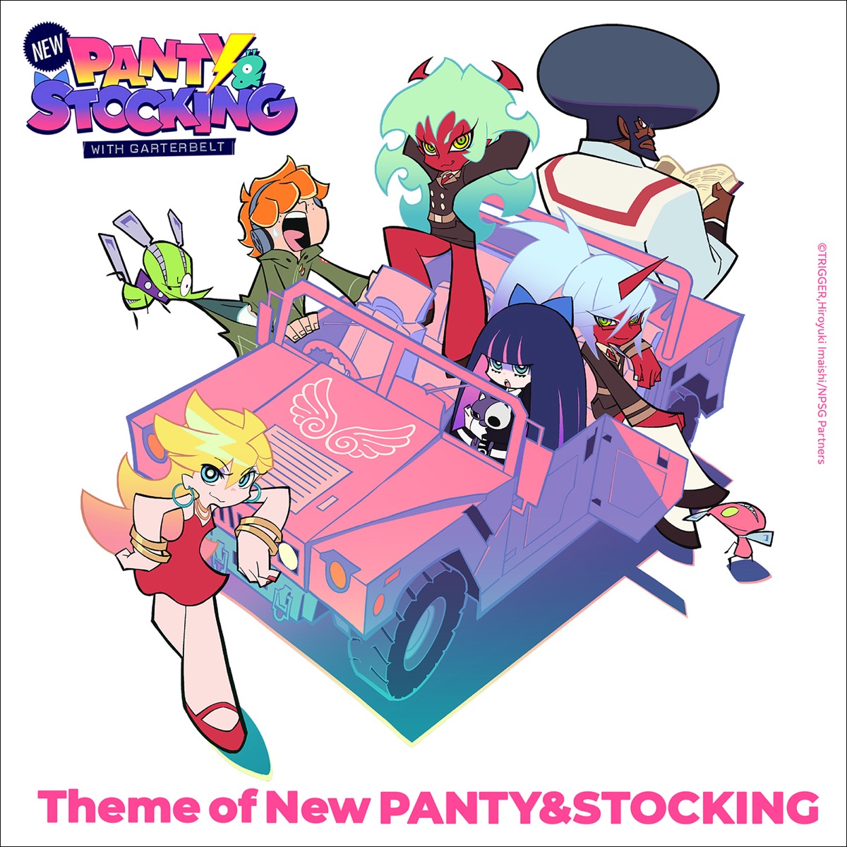 Theme of New PANTY & STOCKING (with TeddyLoid) - Single by Taku Takahashi, Ashley & E.V.P album cover
