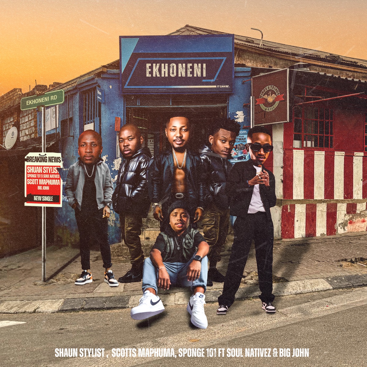 EKHONENI (feat. Soul Nativez & Big John) - Single by Shaun Stylist, Scotts Maphuma & Sponge 101 album cover