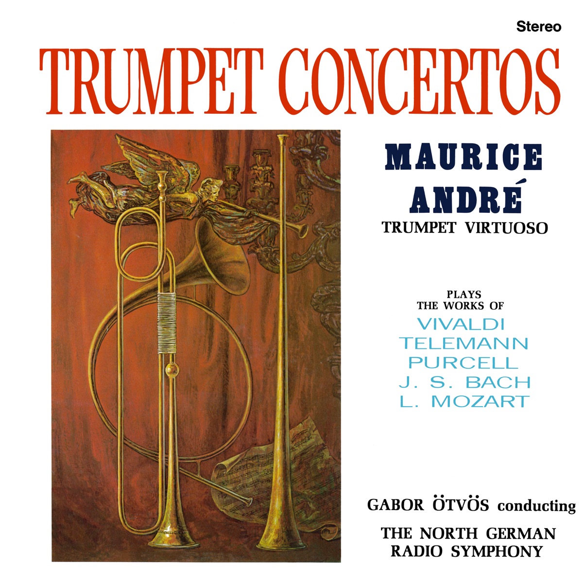 Trumpet Concertos (2025 Remaster from the Original Alshire Tapes) by Maurice André, North German Radio Orchestra & Gabor Ötvös album cover