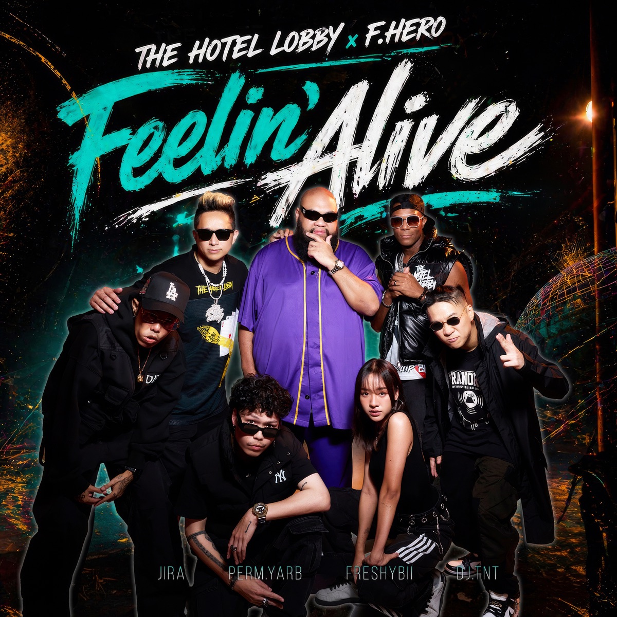 Feelin' alive - Single by THE HOTEL LOBBY & F.HERO album cover
