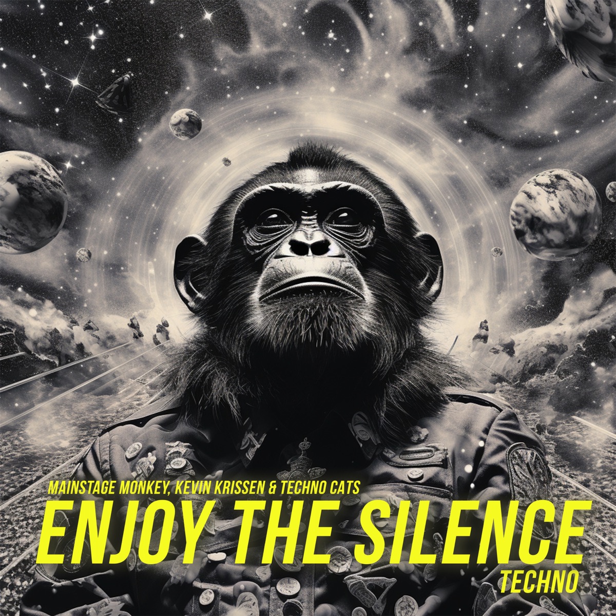 Enjoy The Silence (Techno) - Single by Mainstage Monkey, Kevin Krissen & Techno Cats album cover