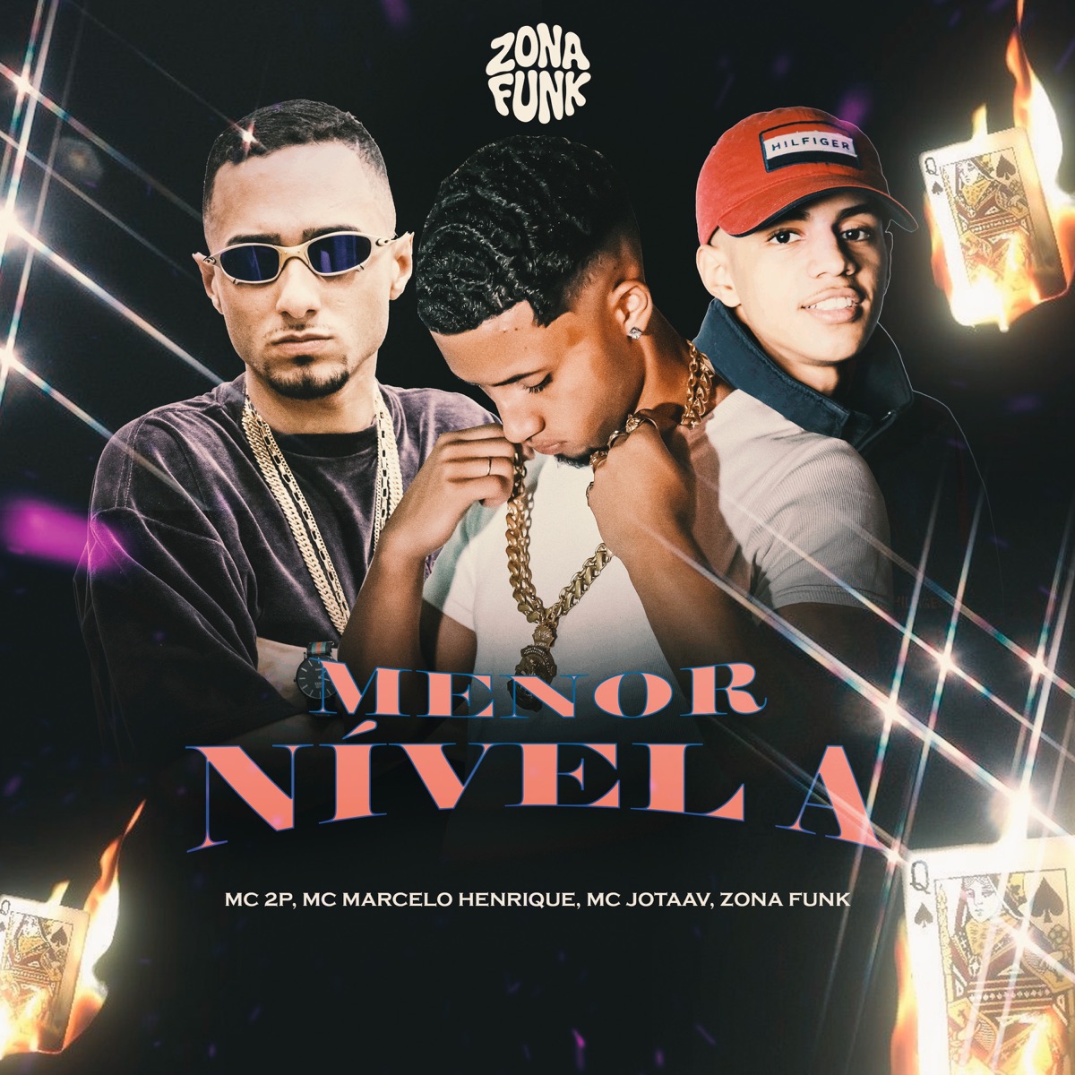 MENOR NIVEL A - Single by Mc 2P, Mc marcelo henrique, Mc jotaaV & Cadu DJ album cover