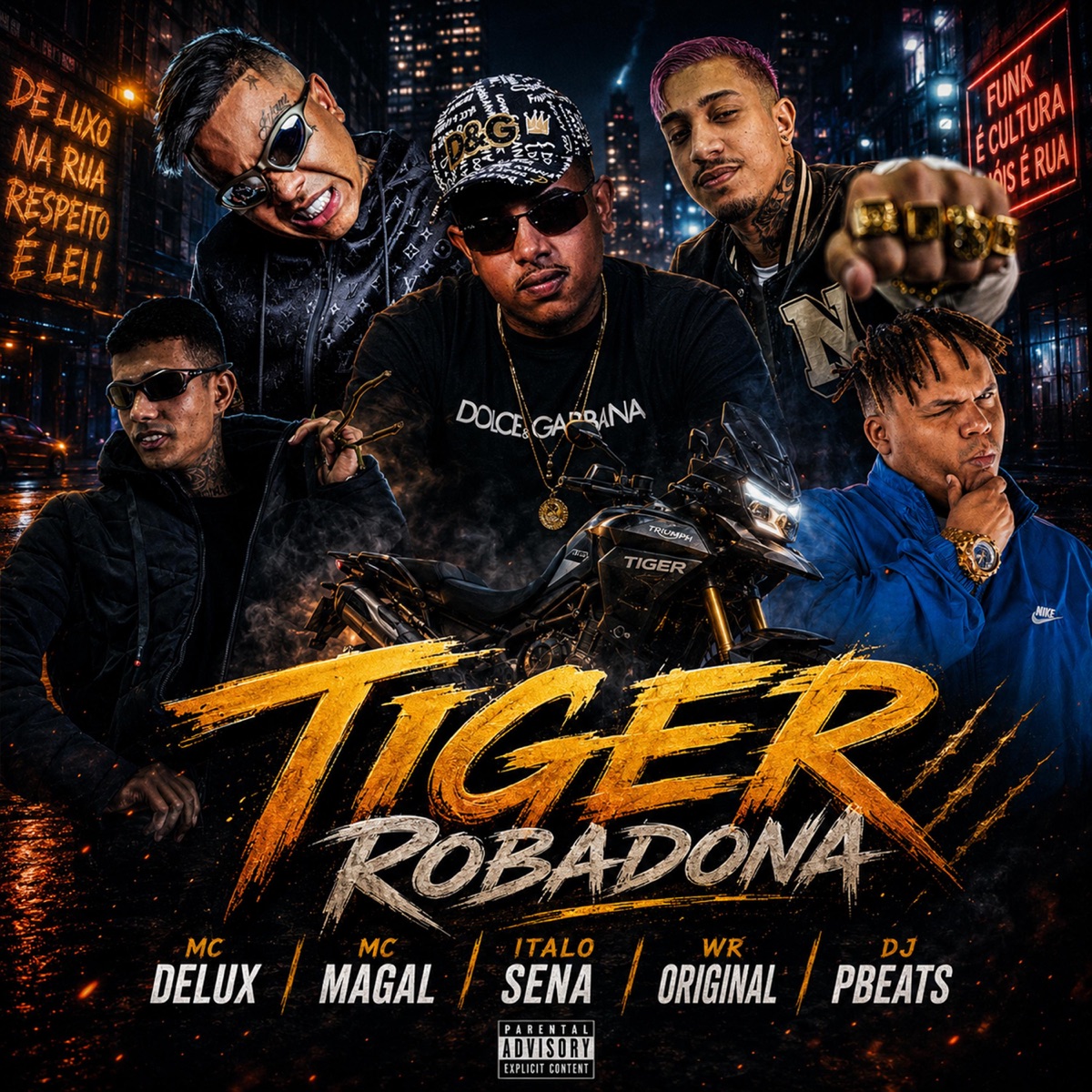 Tiger Robadona - Single by DJ PBeats, ITALO SENA, Mc Delux, Mc Magal & WR Original album cover