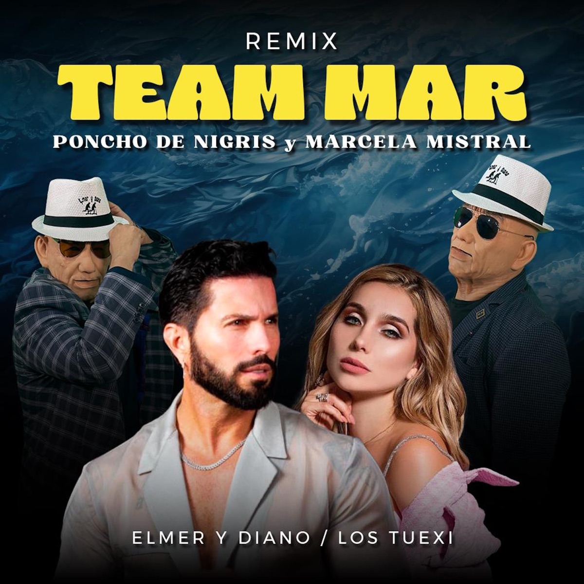 Team Mar (Remix) [feat. Los Tuexi] - Single by Elmer y Diano, Poncho De Nigris & Marcela Mistral album cover