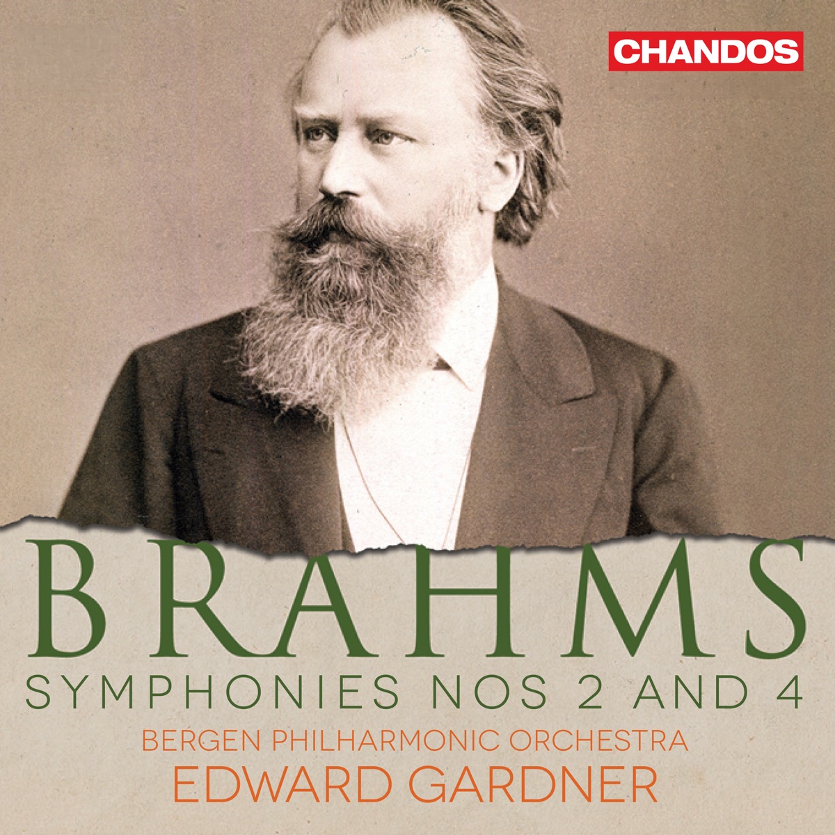 Brahms: Symphony No. 2 in D Major, Op. 73 & Symphony No. 4 in E Minor, Op. 98 by Bergen Philharmonic Orchestra & Edward Gardner album cover
