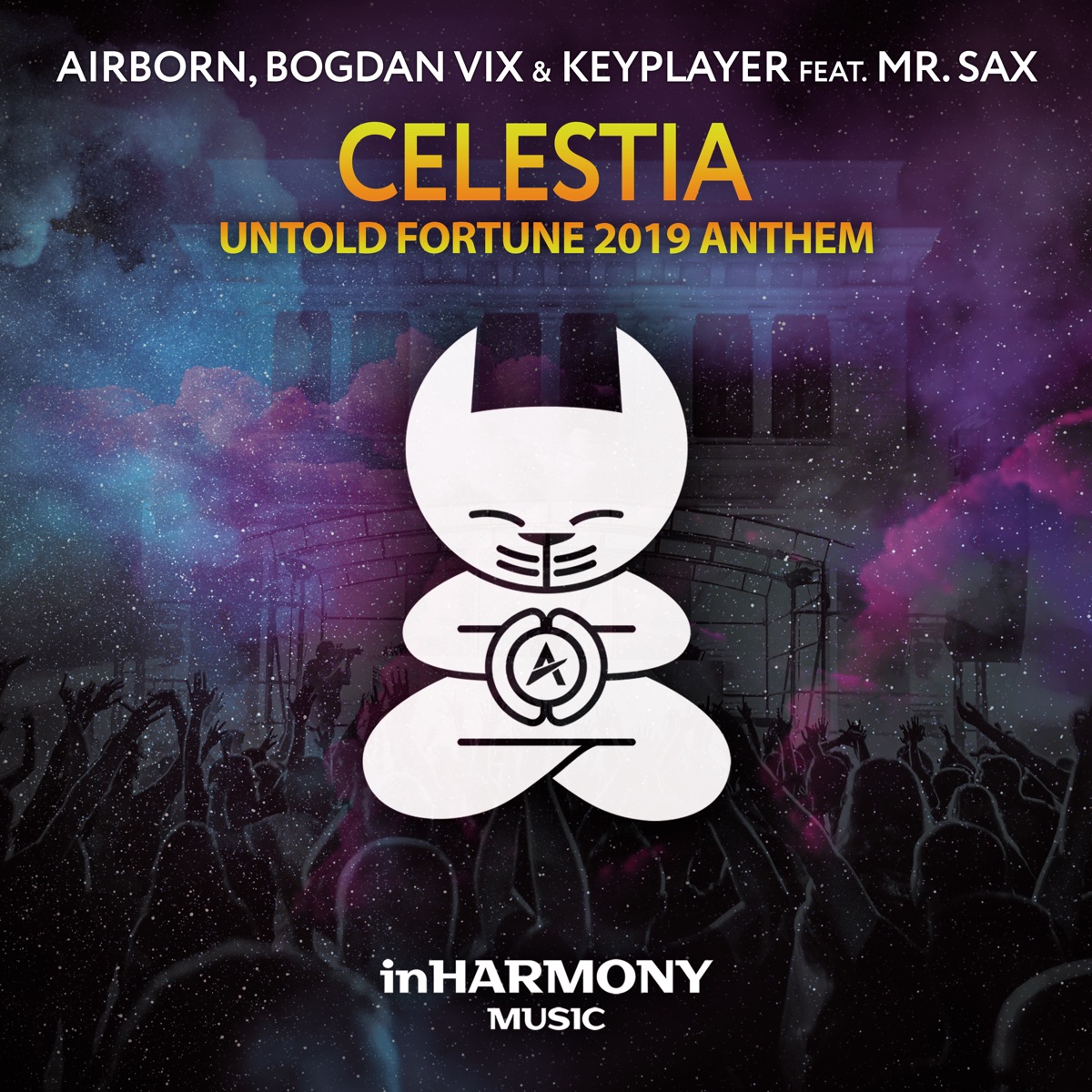 Celestia (Untold Fortune 2019 Anthem) [feat. Mr. Sax] - Single by Airborn, Bogdan Vix & KeyPlayer album cover