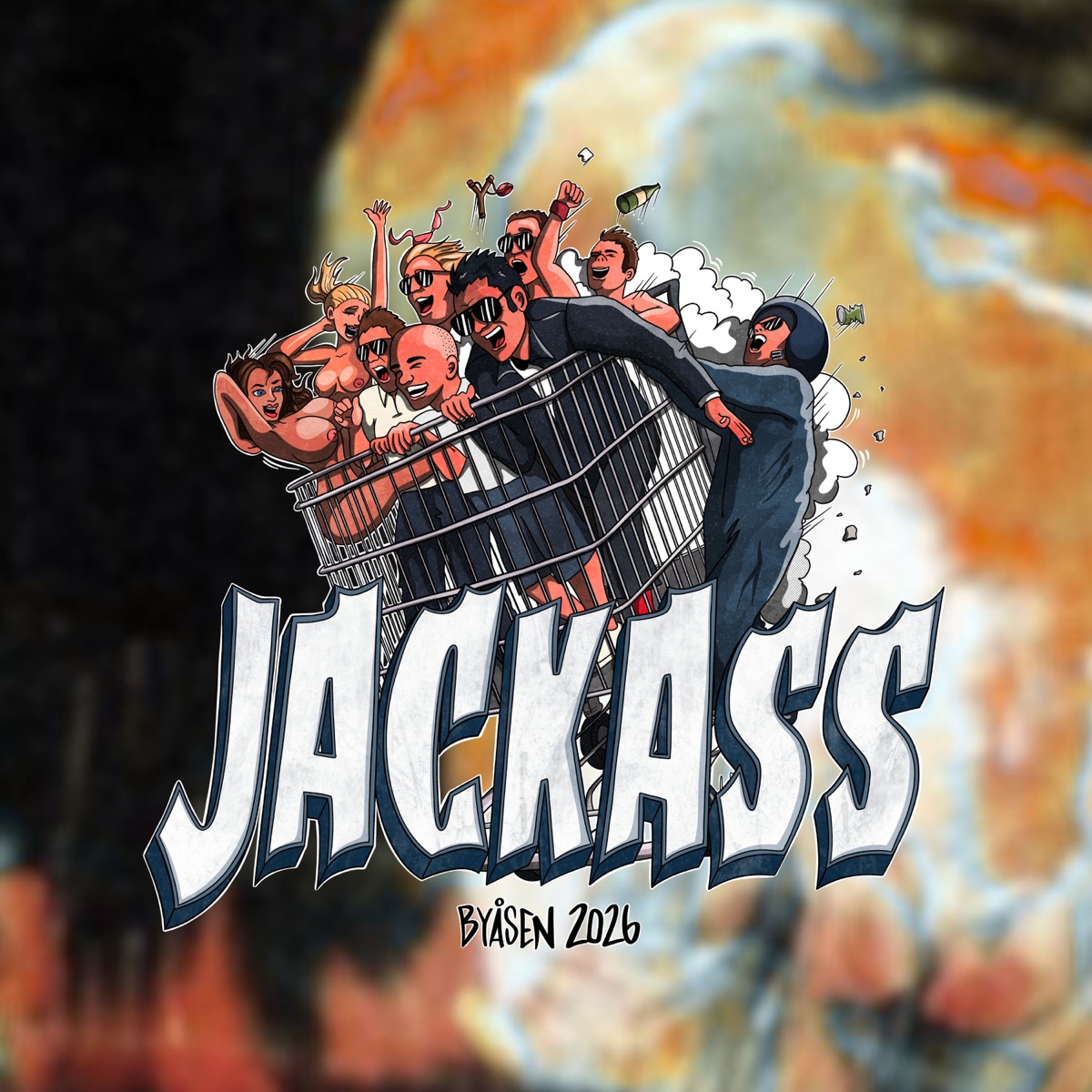 Går i trans (Jackass 2026) - Single by Prells & DJ Vladi album cover
