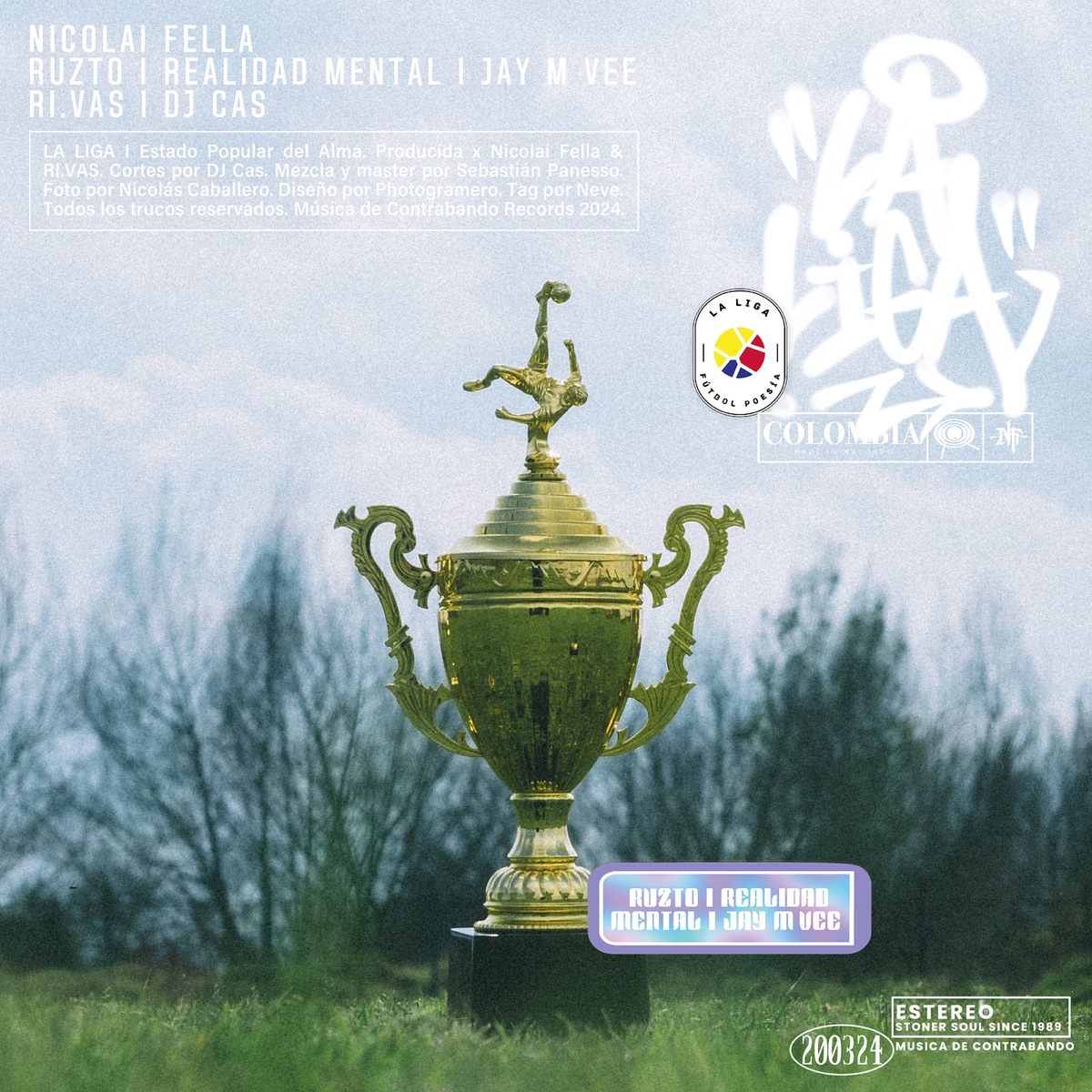 La Liga - Single (feat. R.I & Jay M Vee) - Single by Nicolai Fella, Ruzto & Realidad Mental album cover