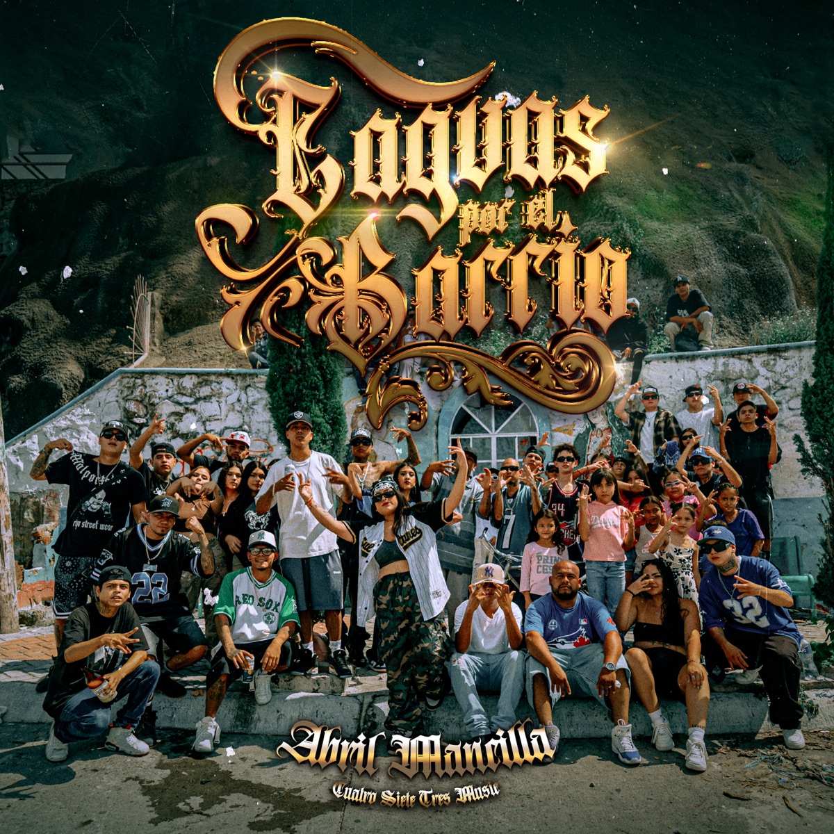Caguas Por El Barrio - Single by Abril Mancilla & 473 Music album cover