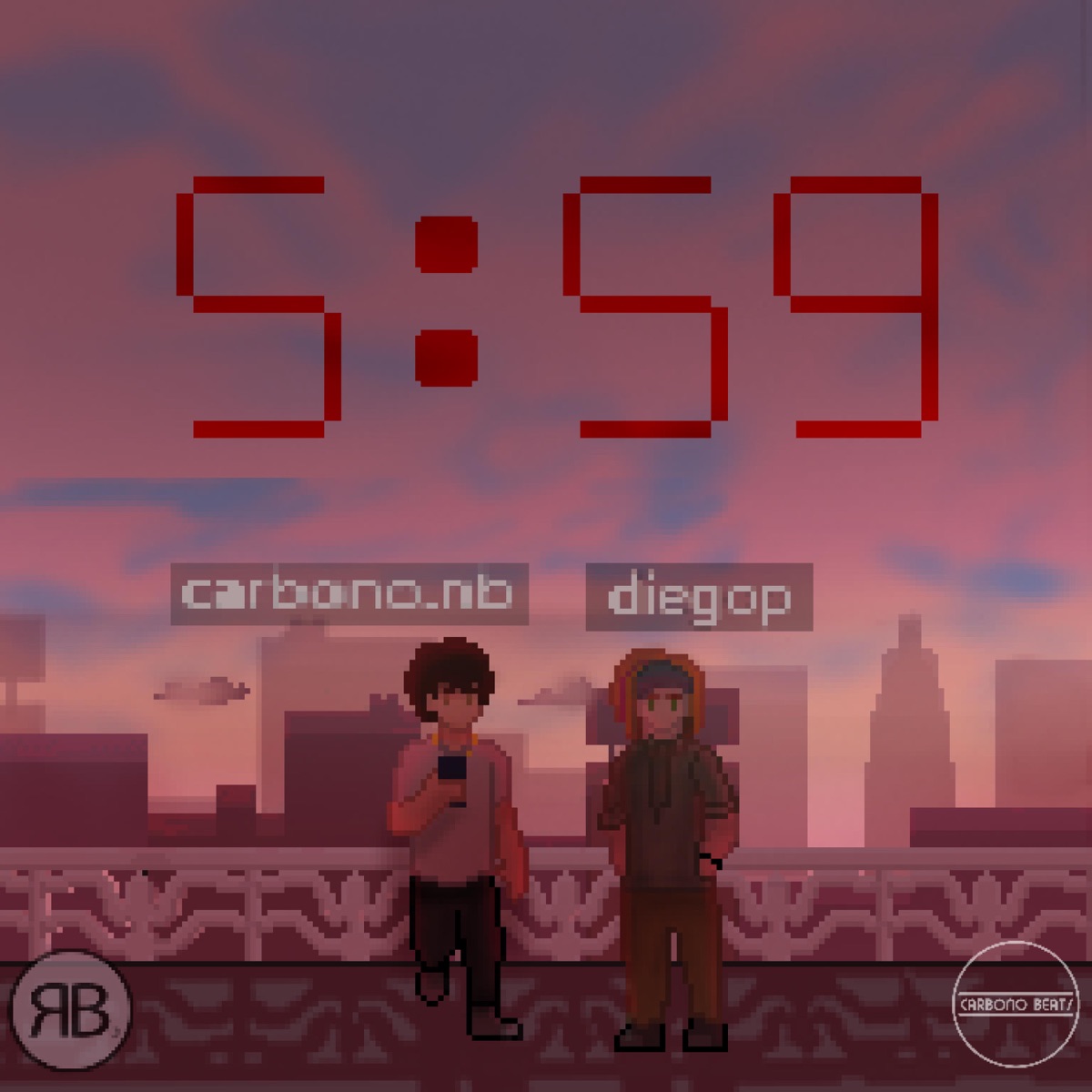 5:59 (feat. RBoyz) - Single by Carbono NB, Diego Palace & RB Prod album cover