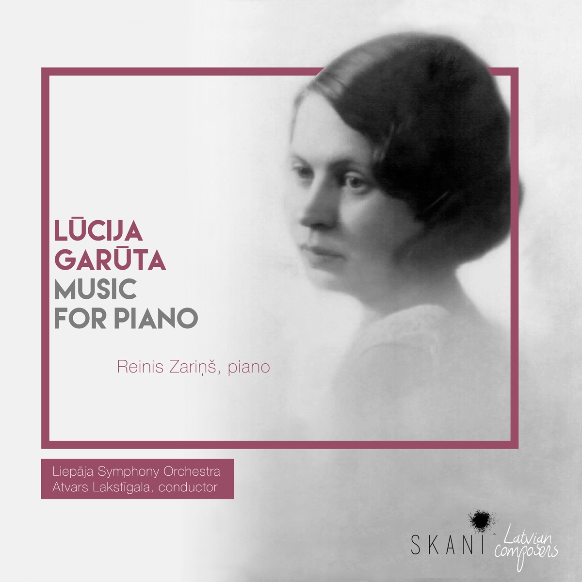 Lūcija Garūta: Music for Piano by Reinis Zariņš, Liepāja Symphony Orchestra & Atvars Lakstīgala album cover