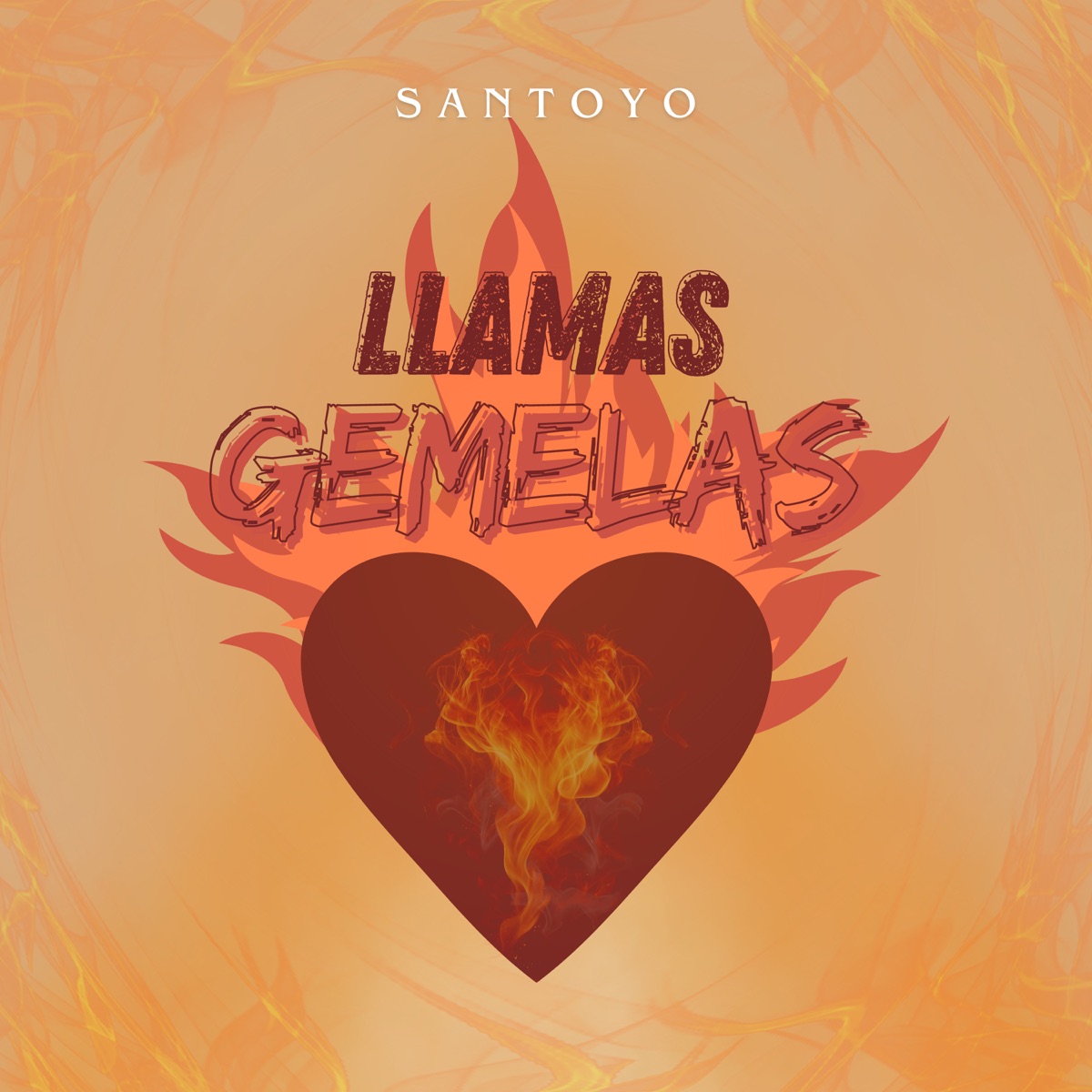 Llamas Gemelas - Single by Santoyo album cover